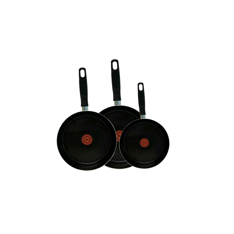 Juego de Sartenes con Antiadherente Vital Negro - 3 piezas - Tefal