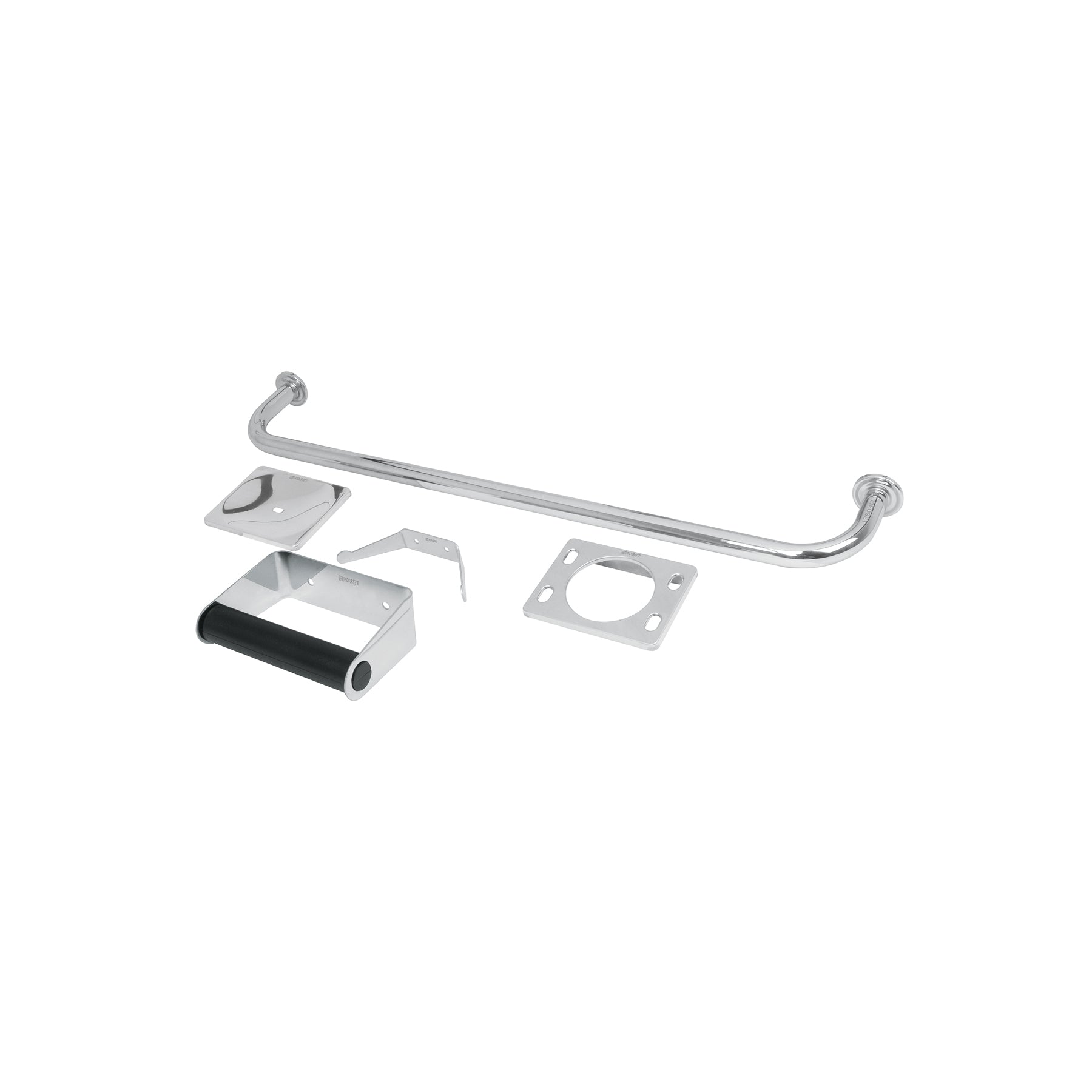 Juego de 5 accesorios para baño, acero inoxidable idable, BASIC, Foset, A-800, 49255