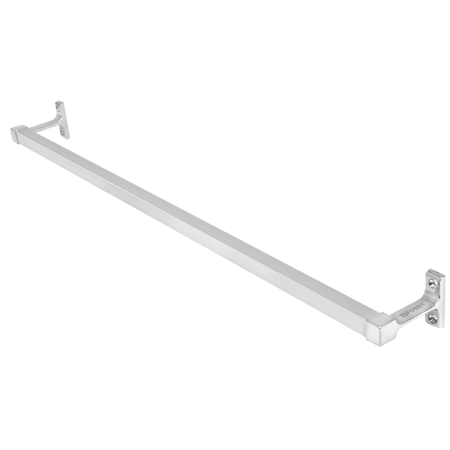 Toallero de barra largo, metálico, cromo, BASIC