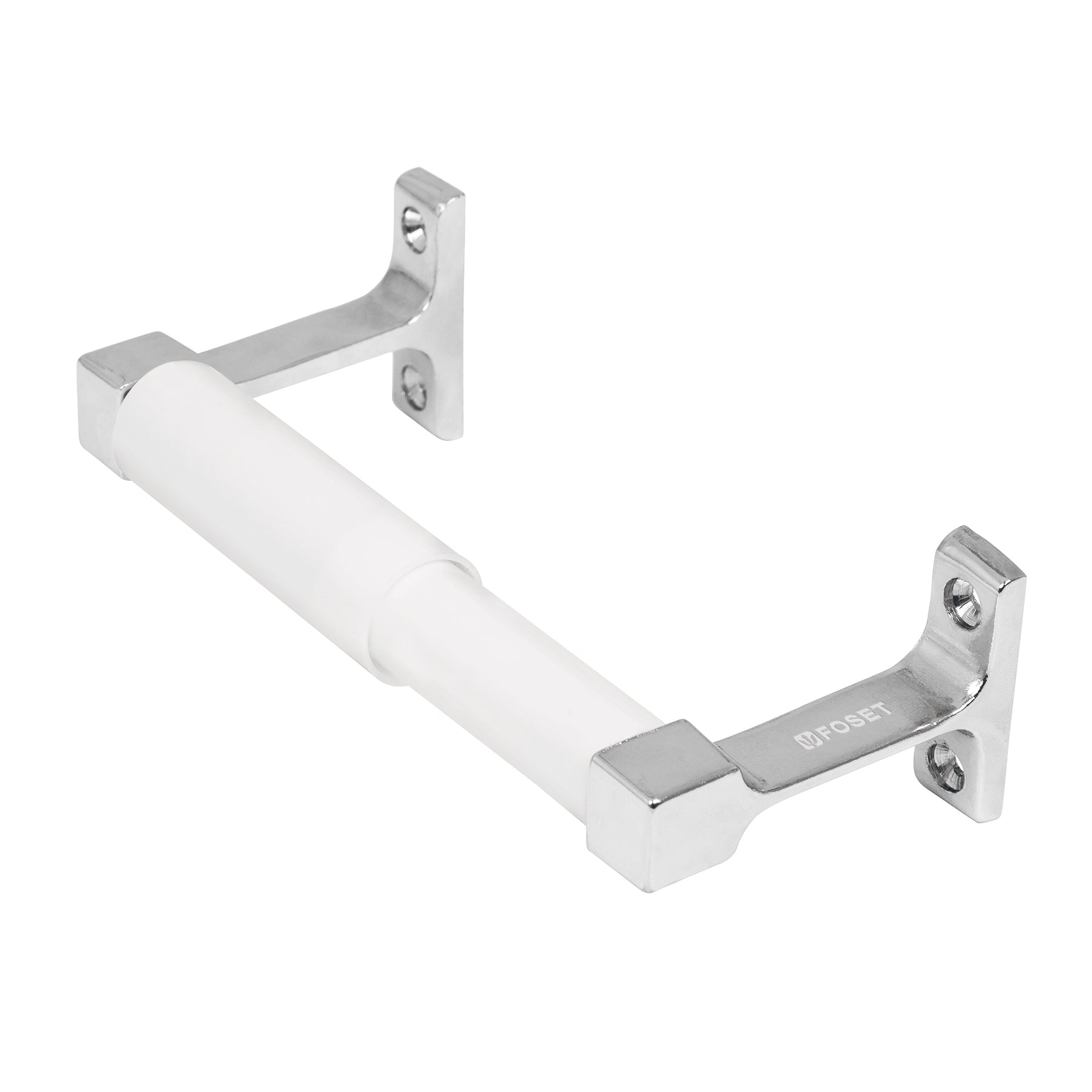 Portarrollo sin cubierta, metálico, cromo, BASIC