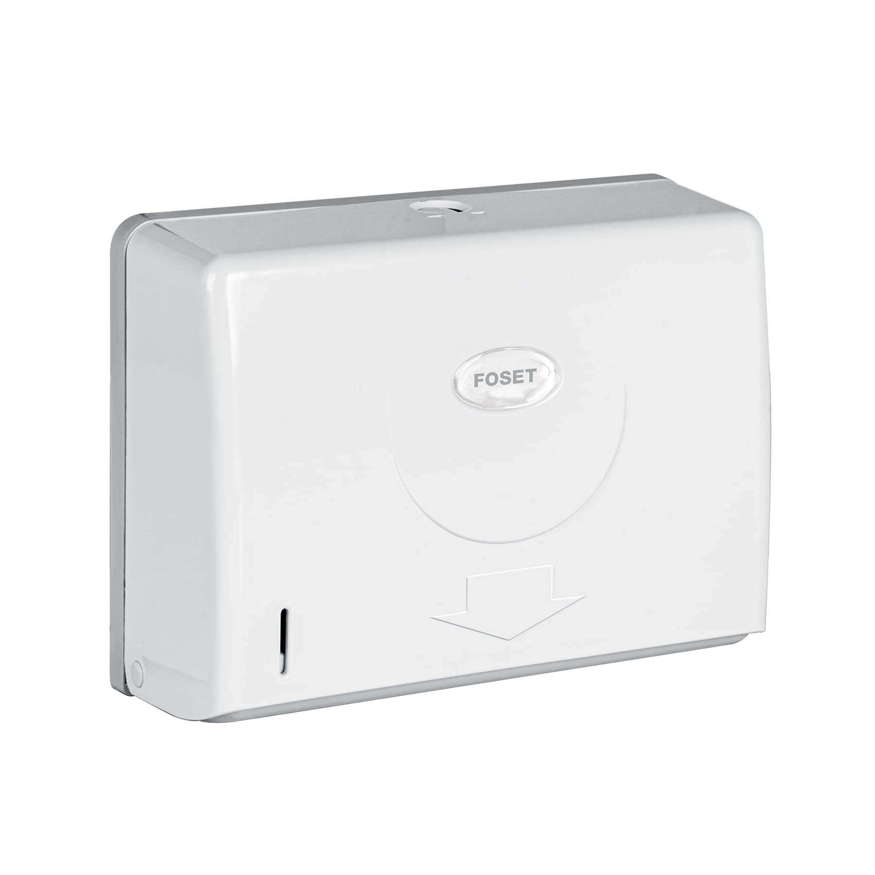 Dispensador junior para toallas de papel, blanco, Foset Basic