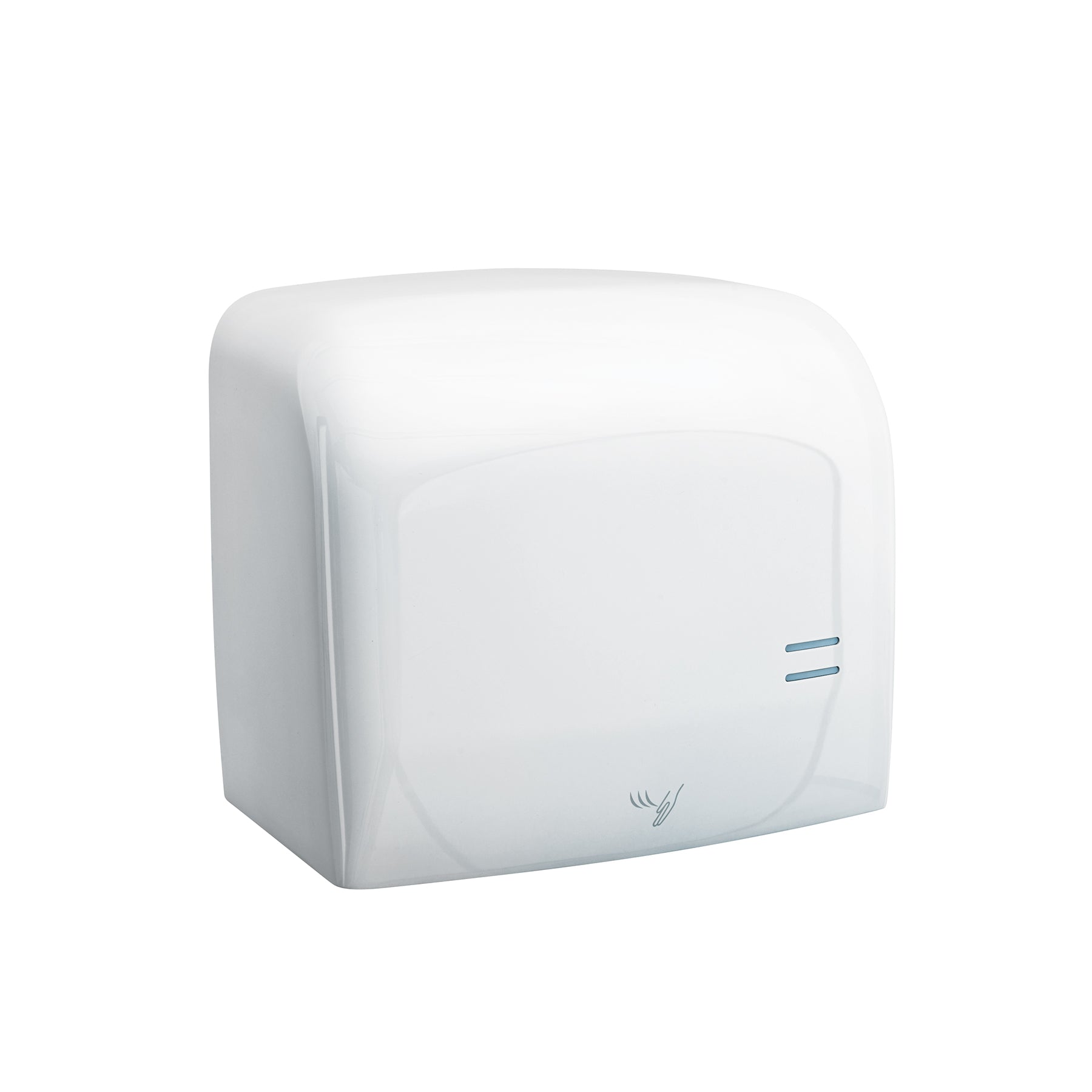 Secador de manos con sensor óptico, acero, blanco, FOSET