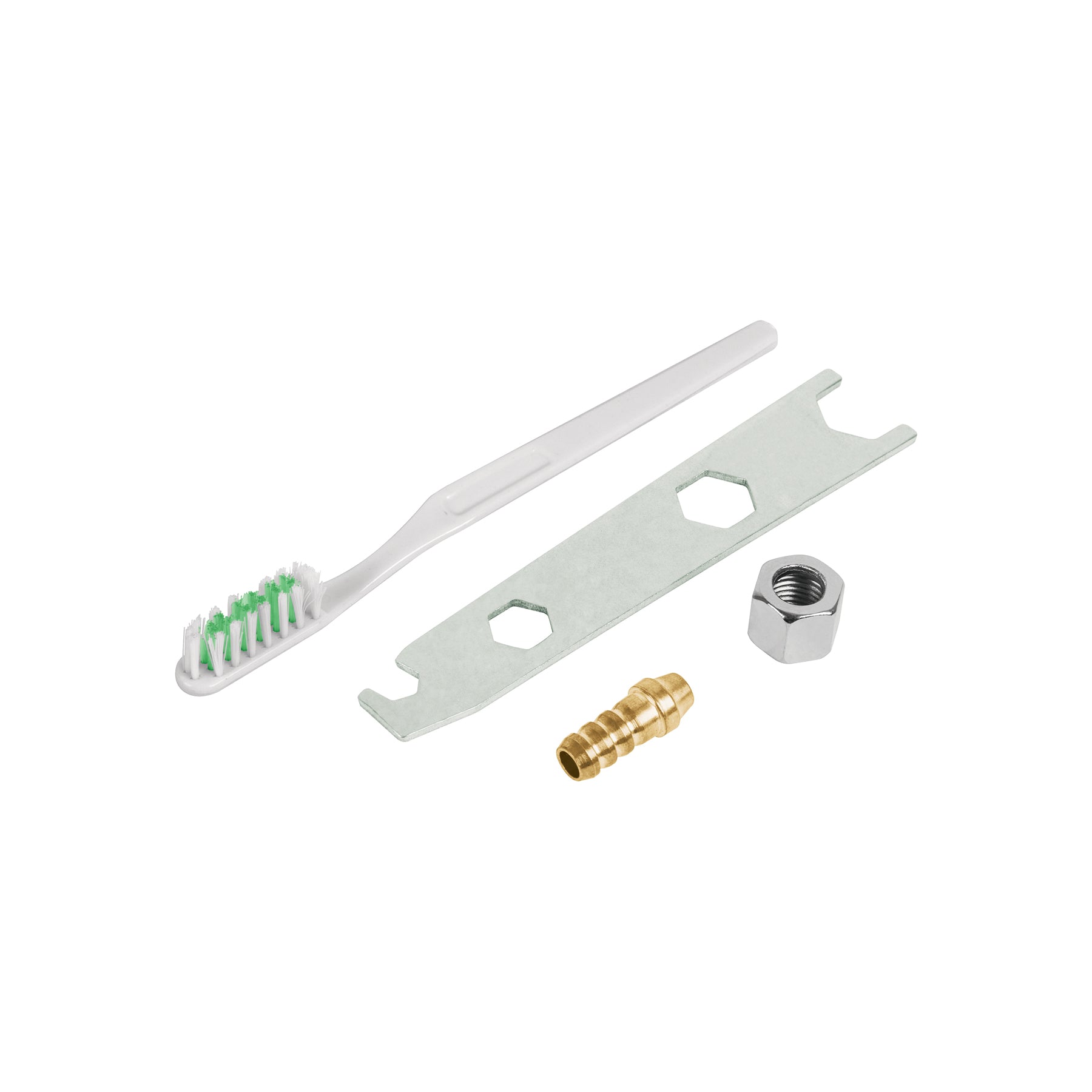 Accesorios (llave, cepillo, tuerca y espiga) para PIPI-26 y 27