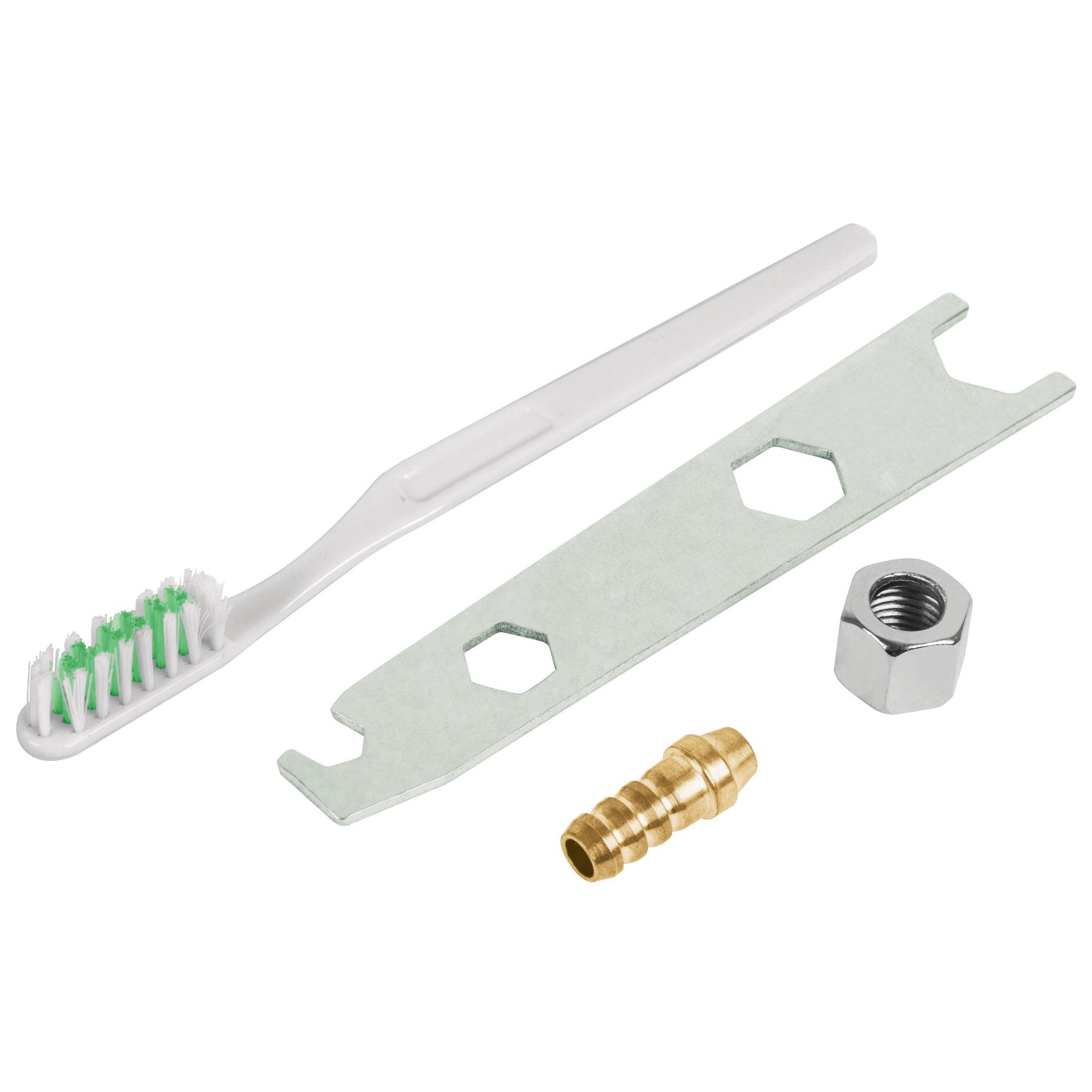 Accesorios (llave, cepillo, tuerca y espiga) para PIPI-26 y 27