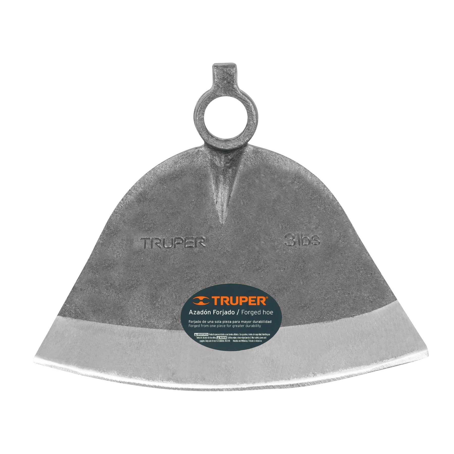 Azadón Córdoba No. 3 de 2.8 lb, sin mango, Truper