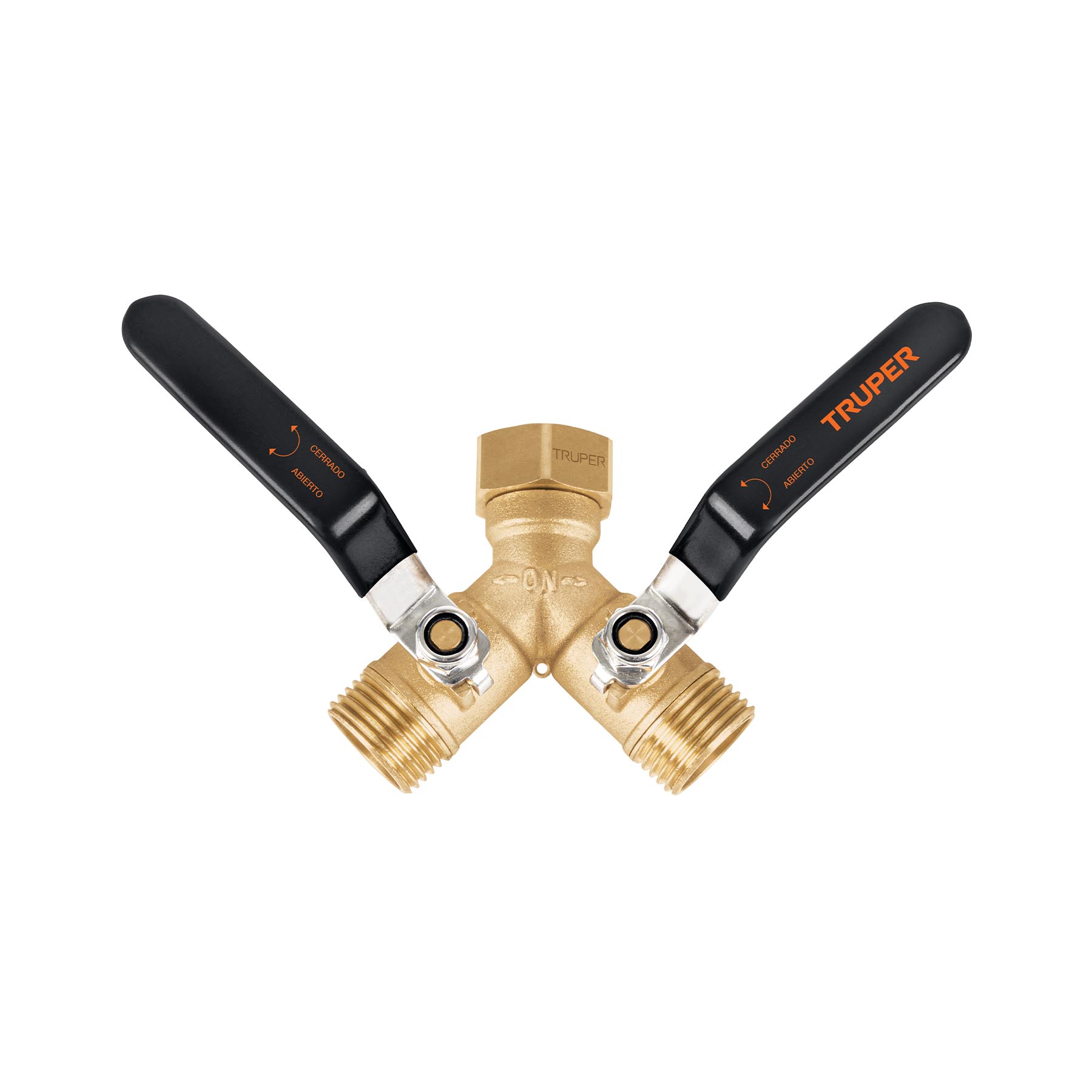 Conector "Y" 3/4" cuerpo robusto con tuerca móvil p/manguera