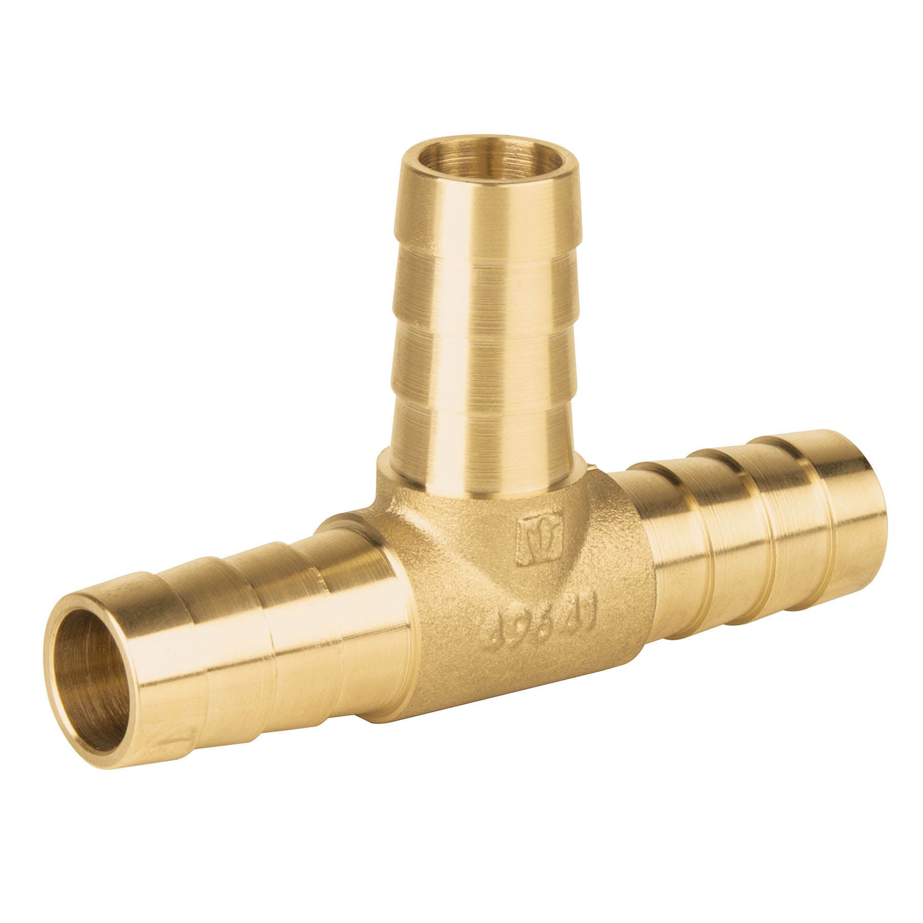 Tee inserción macho latón 1/2" para poliducto negro, Foset