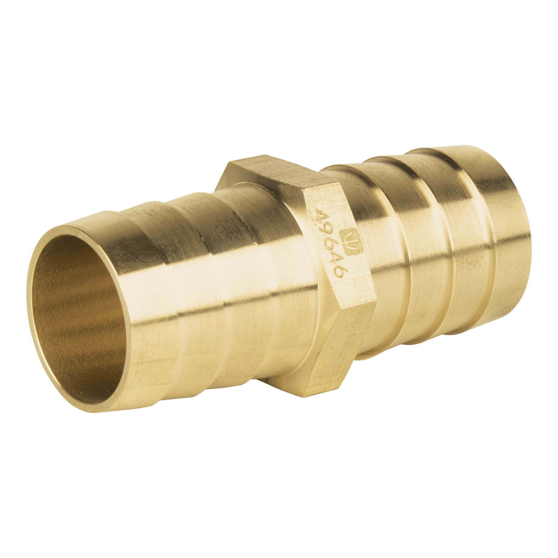 Cople inserción de latón 1" para poliducto negro, Foset