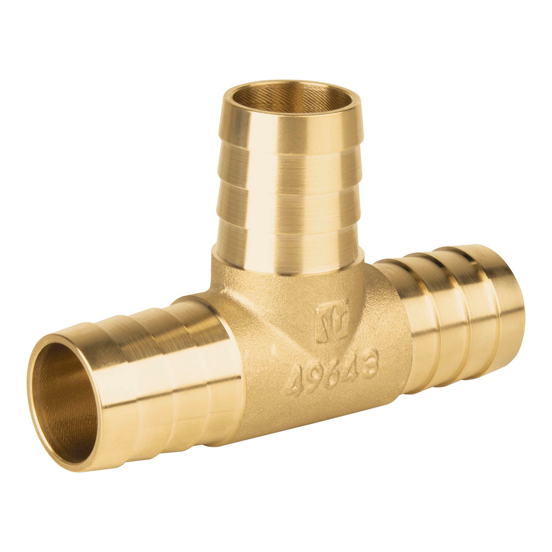 Tee inserción macho latón 1" para poliducto negro, Foset