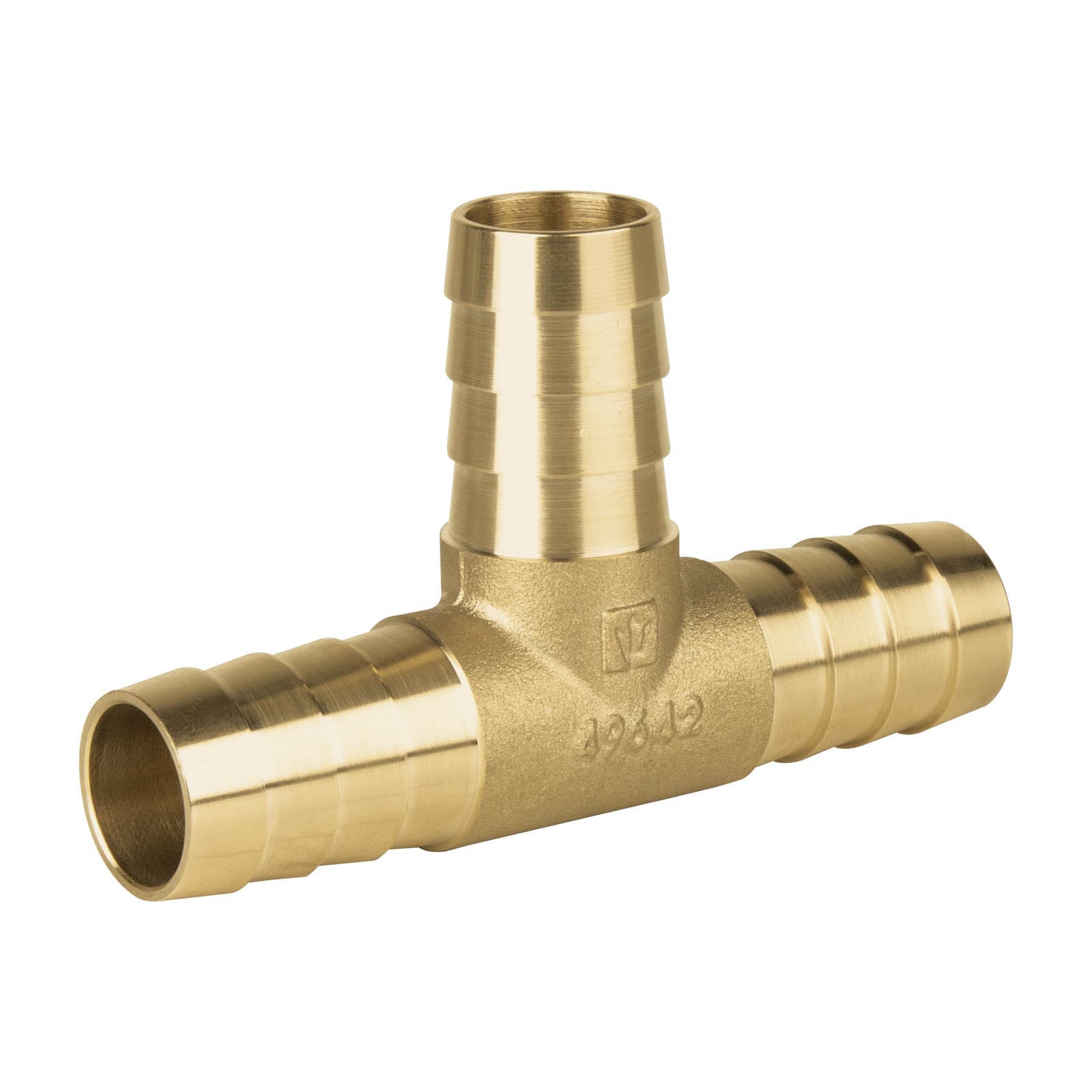 Tee inserción macho latón 3/4" para poliducto negro, Foset