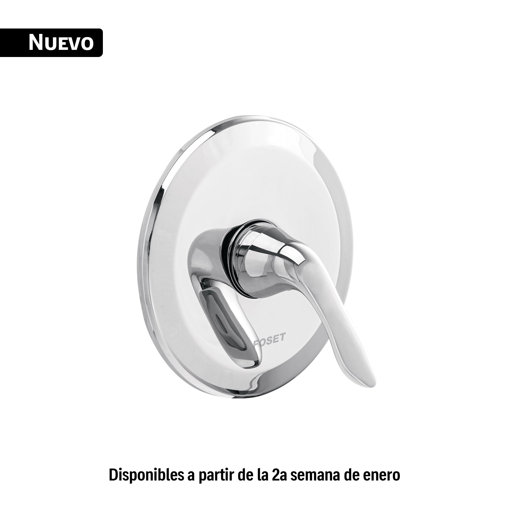 Monomando para regadera, cromo, FOSET AERO