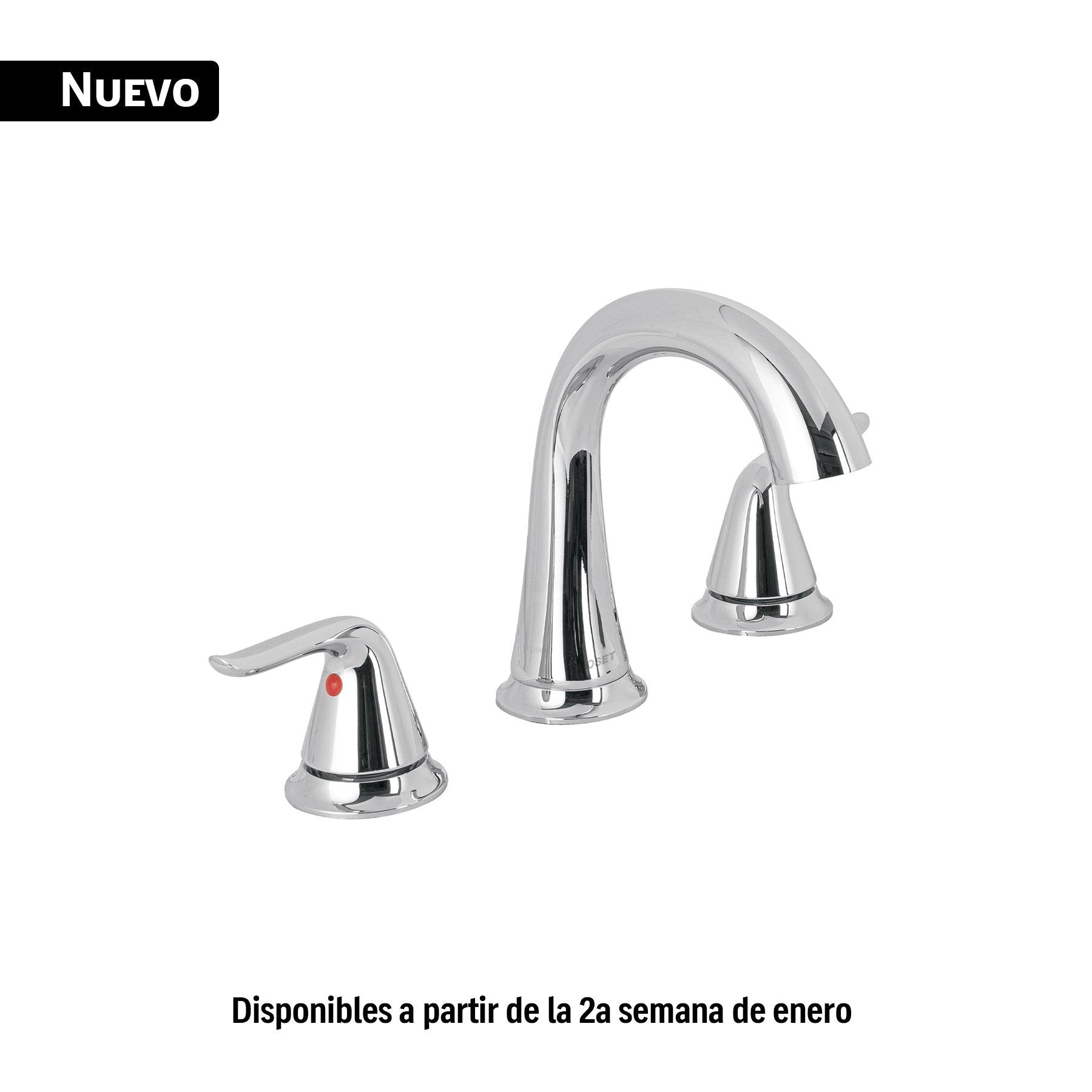 Mezcladora lavabo taladros separados, cromo AERO, Foset, AEM-92, 44899