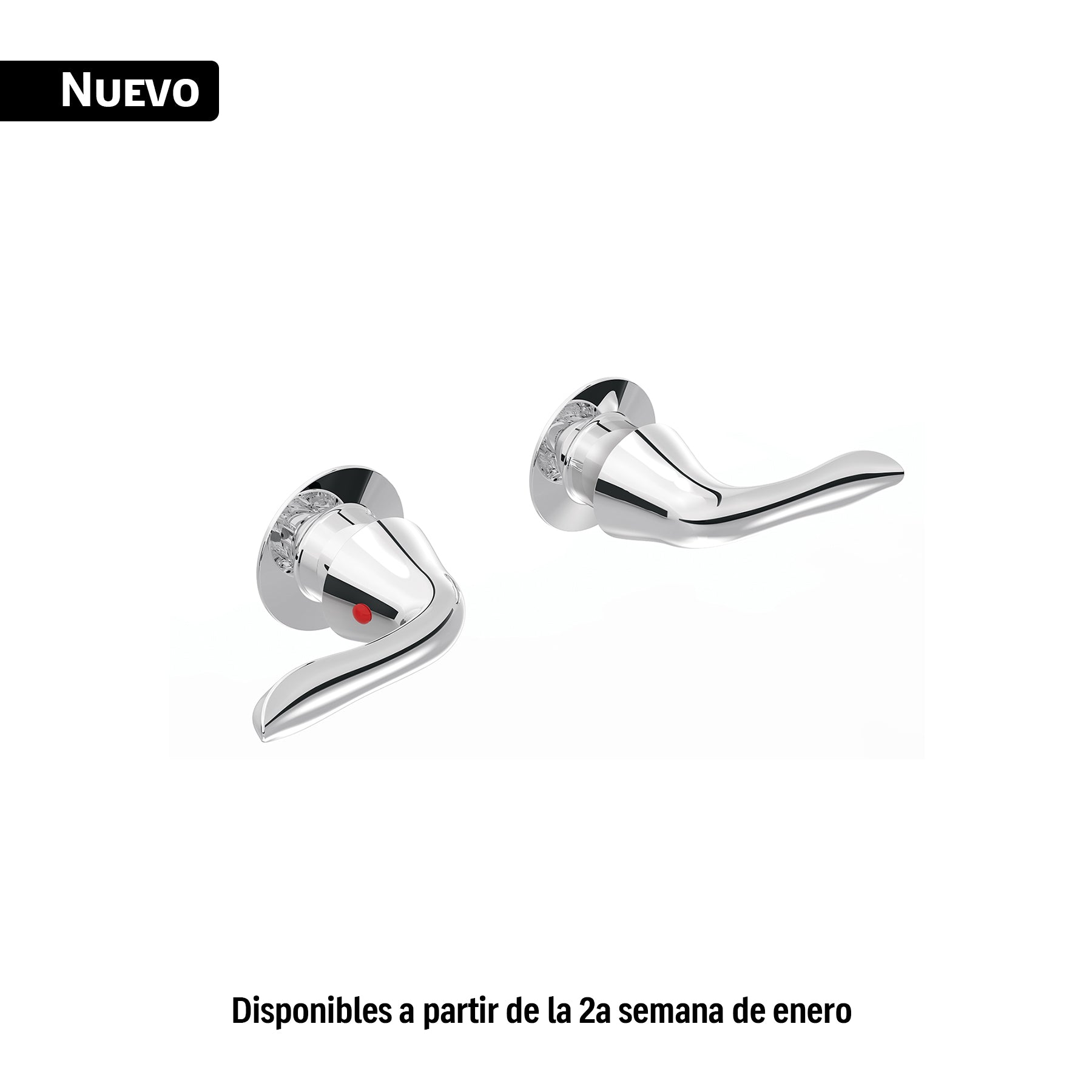 Juego manerales para regadera, cromo, FOSET AERO