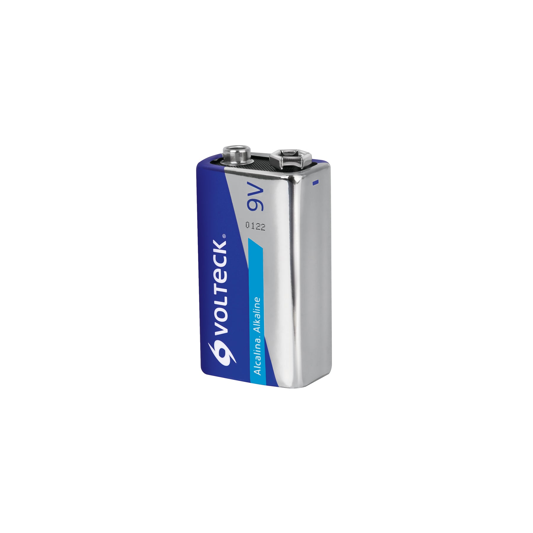 Blíster con 1 pila alcalina 9V, Volteck, AL-9V, 46319