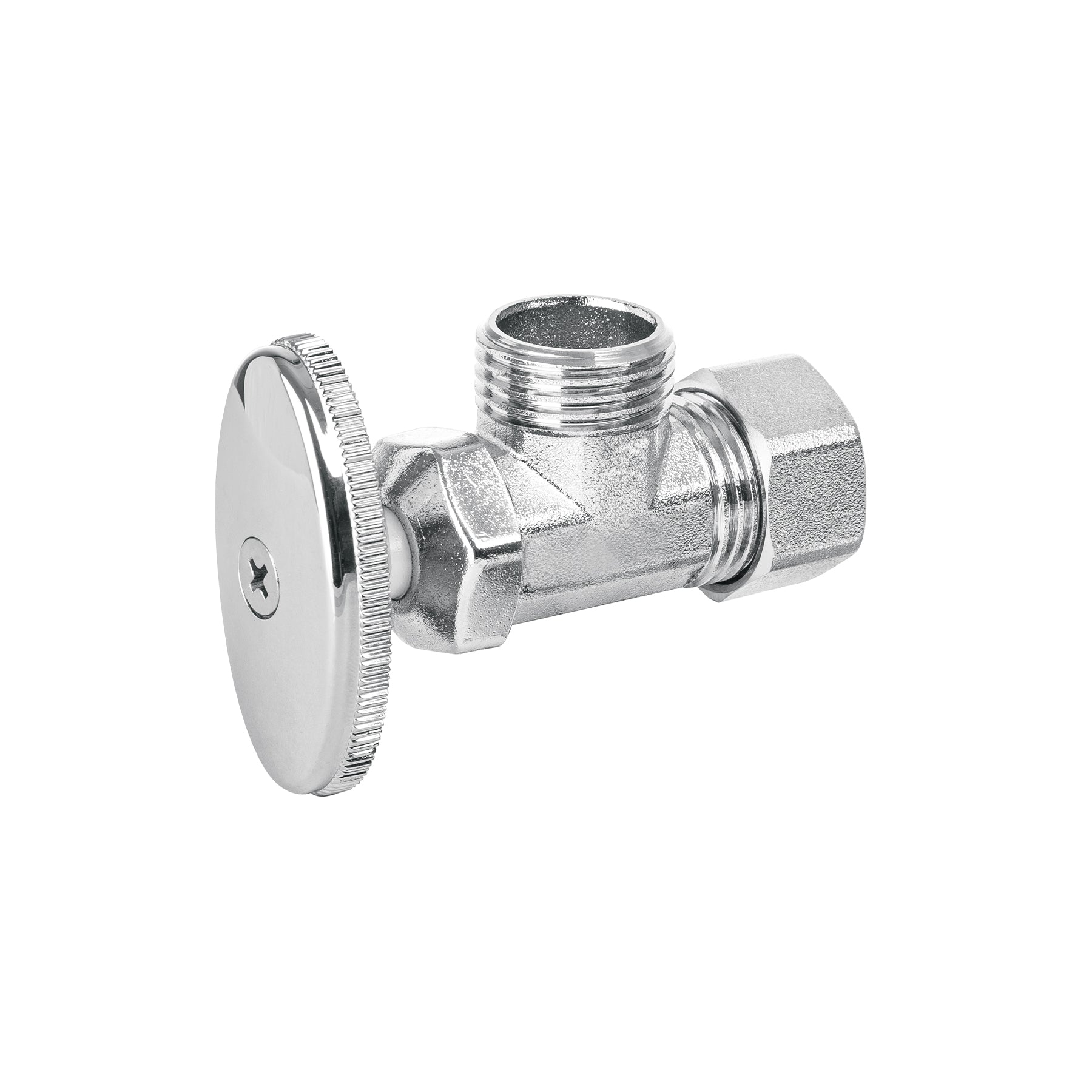 Llave angular de 1/2", de compresión, barrilito, BASIC