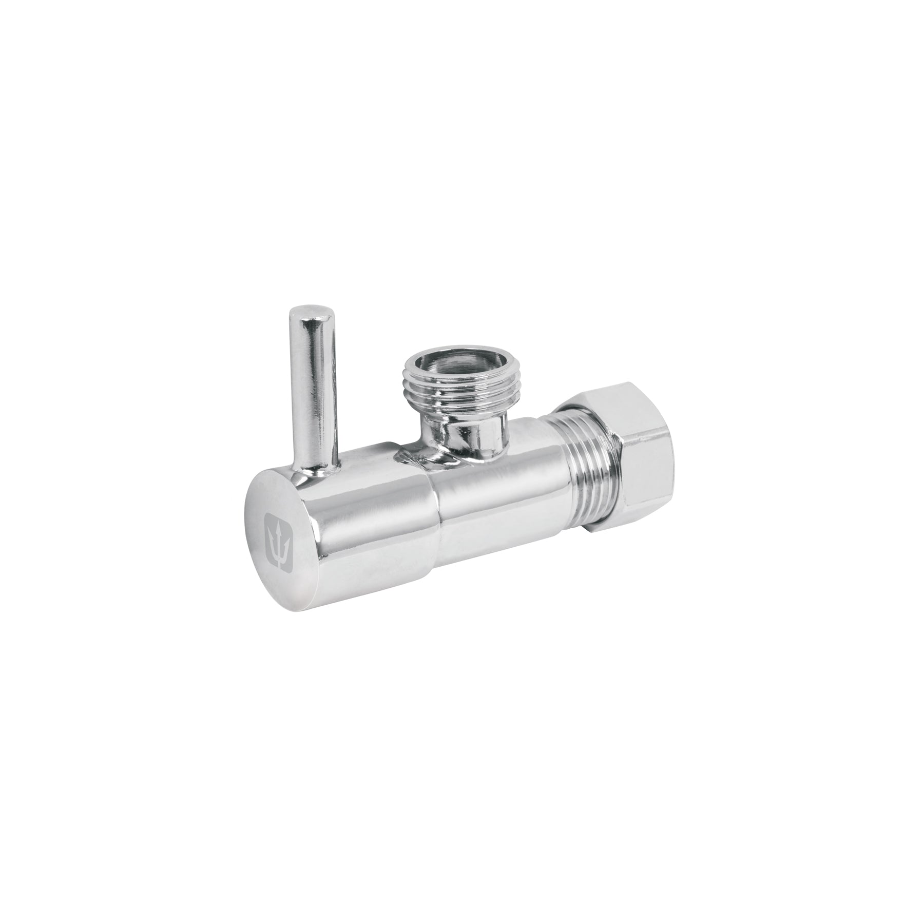 Llave angular 1/2",1/4 de vuelta, barrilito, maneral palanca, Foset, ANG-04BL, 49113