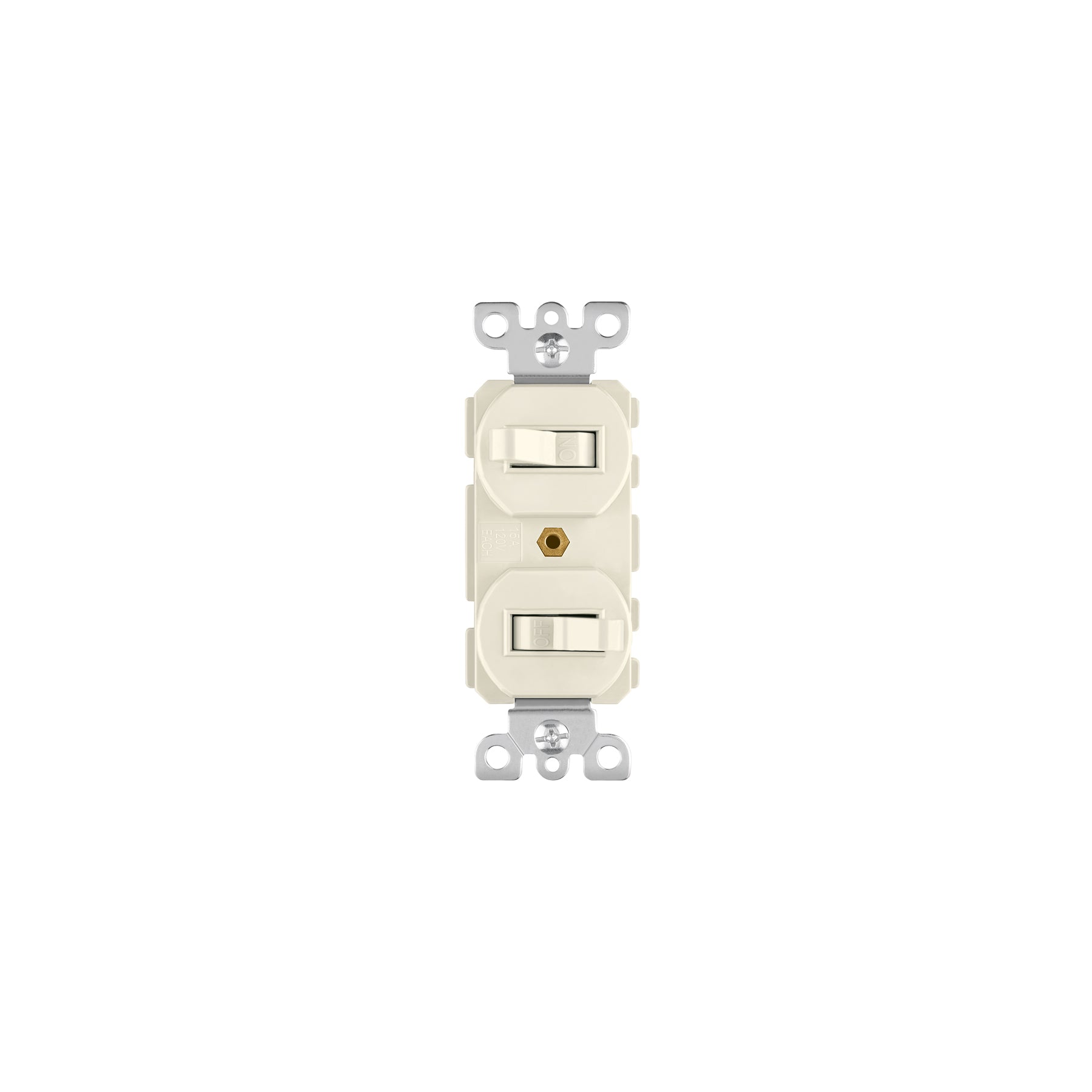Interruptor dúplex de palanca, Standard, marfil, Volteck, APDO-S, 46002