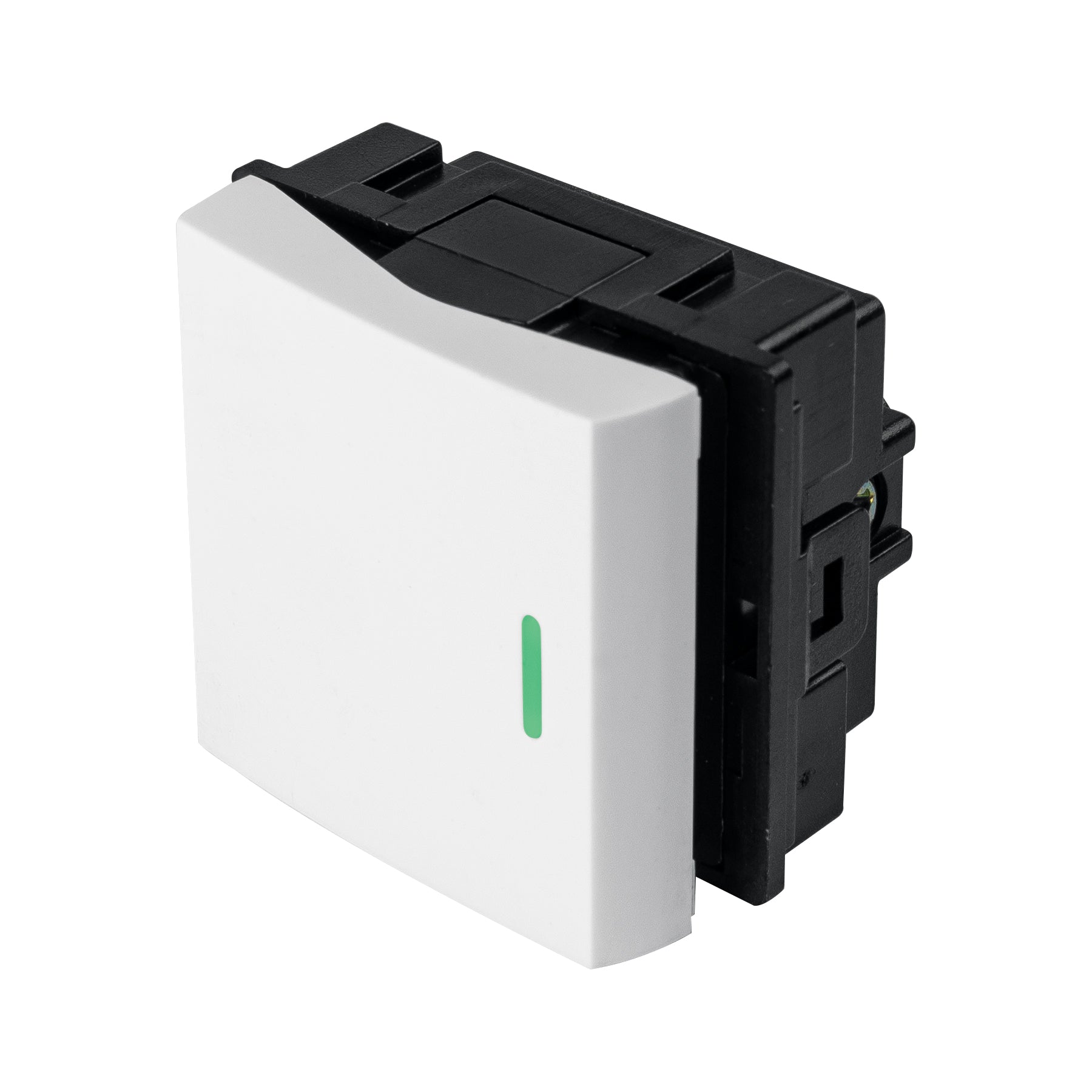 Interruptor sencillo de 1.5 módulos, línea Toledo, BASIC, Volteck, APSE15-TB, 29044