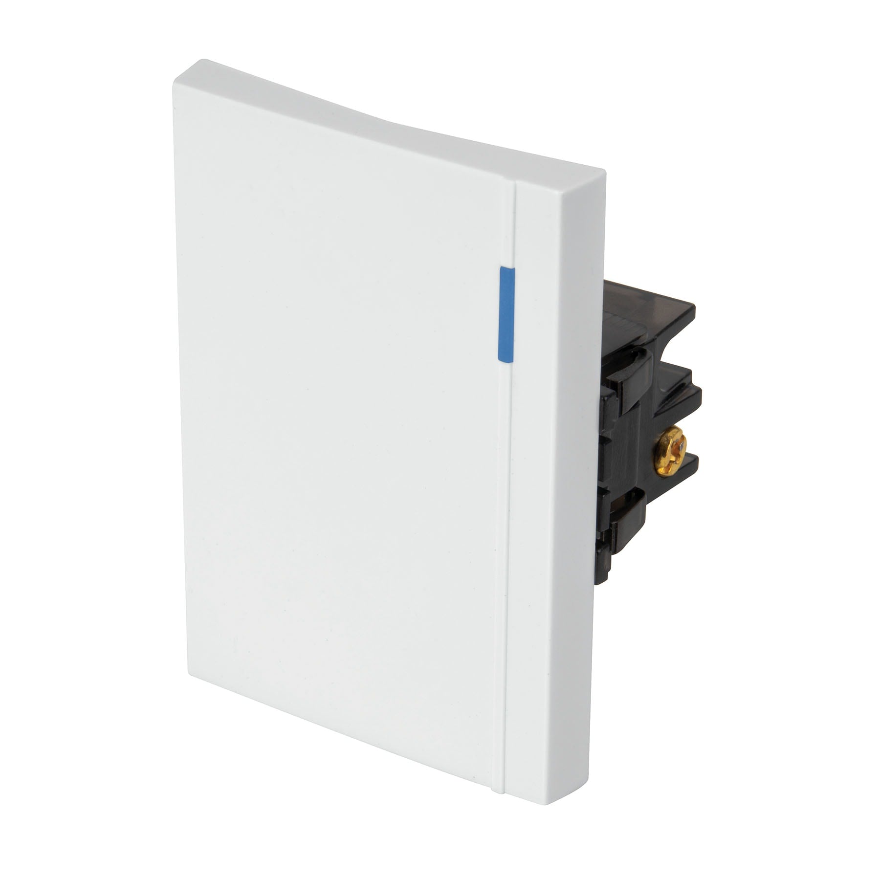 Interruptor sencillo 3 módeloulos, línea Española, color blanco