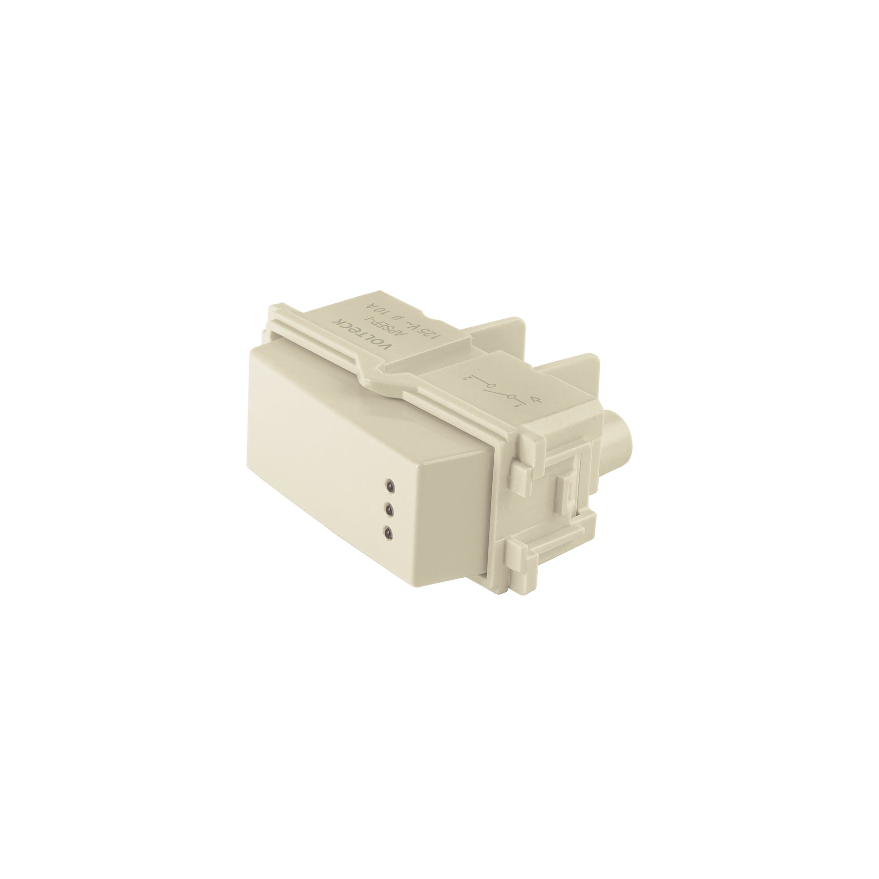 Interruptor sencillo con luz piloto, línea Italiana, marfil, Volteck, APSEP-I, 48055