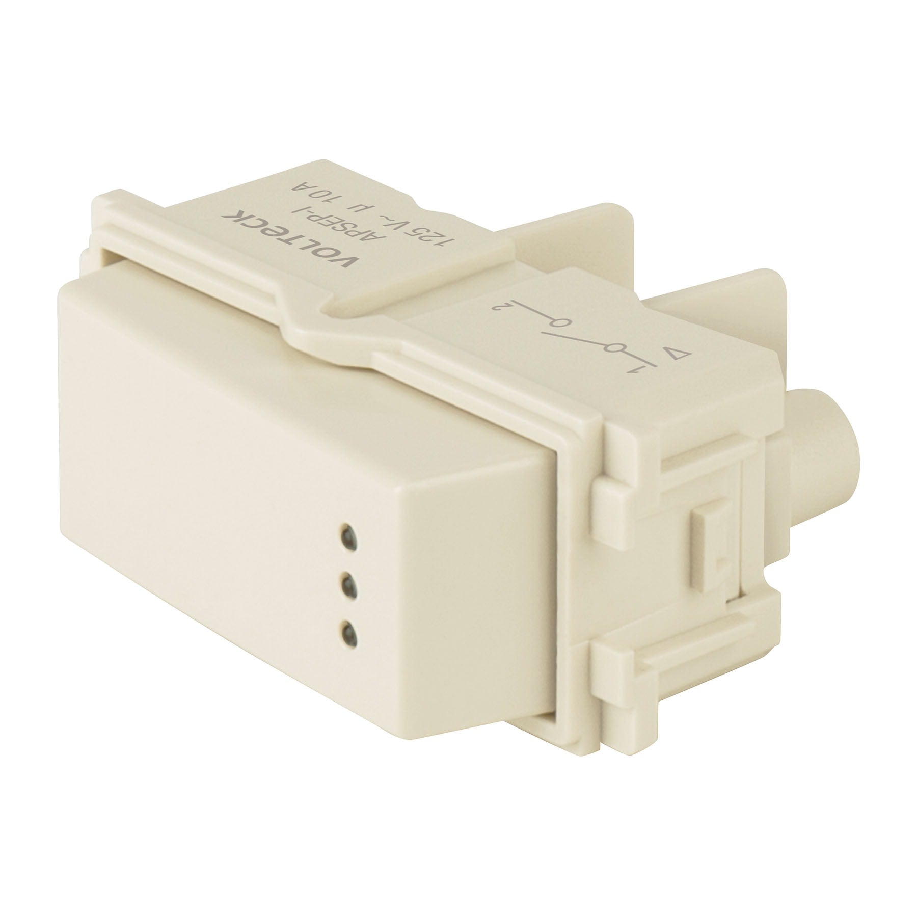 Interruptor sencillo con luz piloto, línea Italiana, marfil