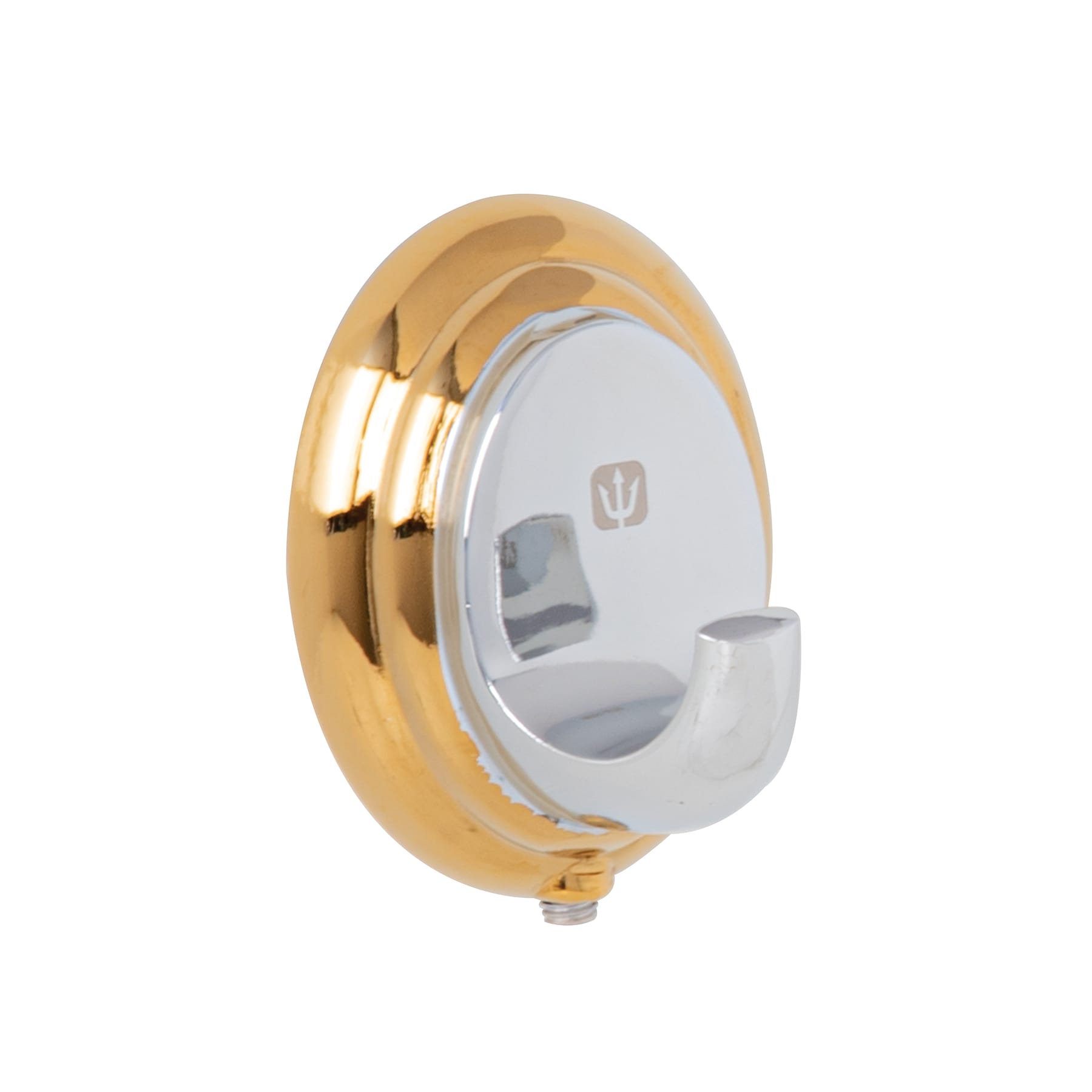 Gancho sencillo metálico acabado cromo-oro, Foset Aqua