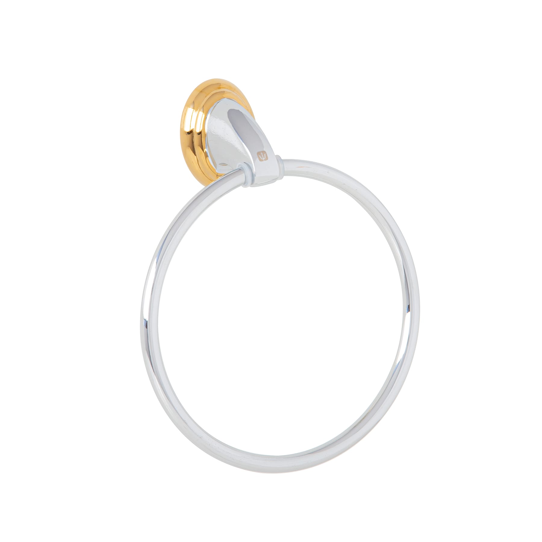 Toallero argolla metálico acabado cromo-oro, Foset Aqua