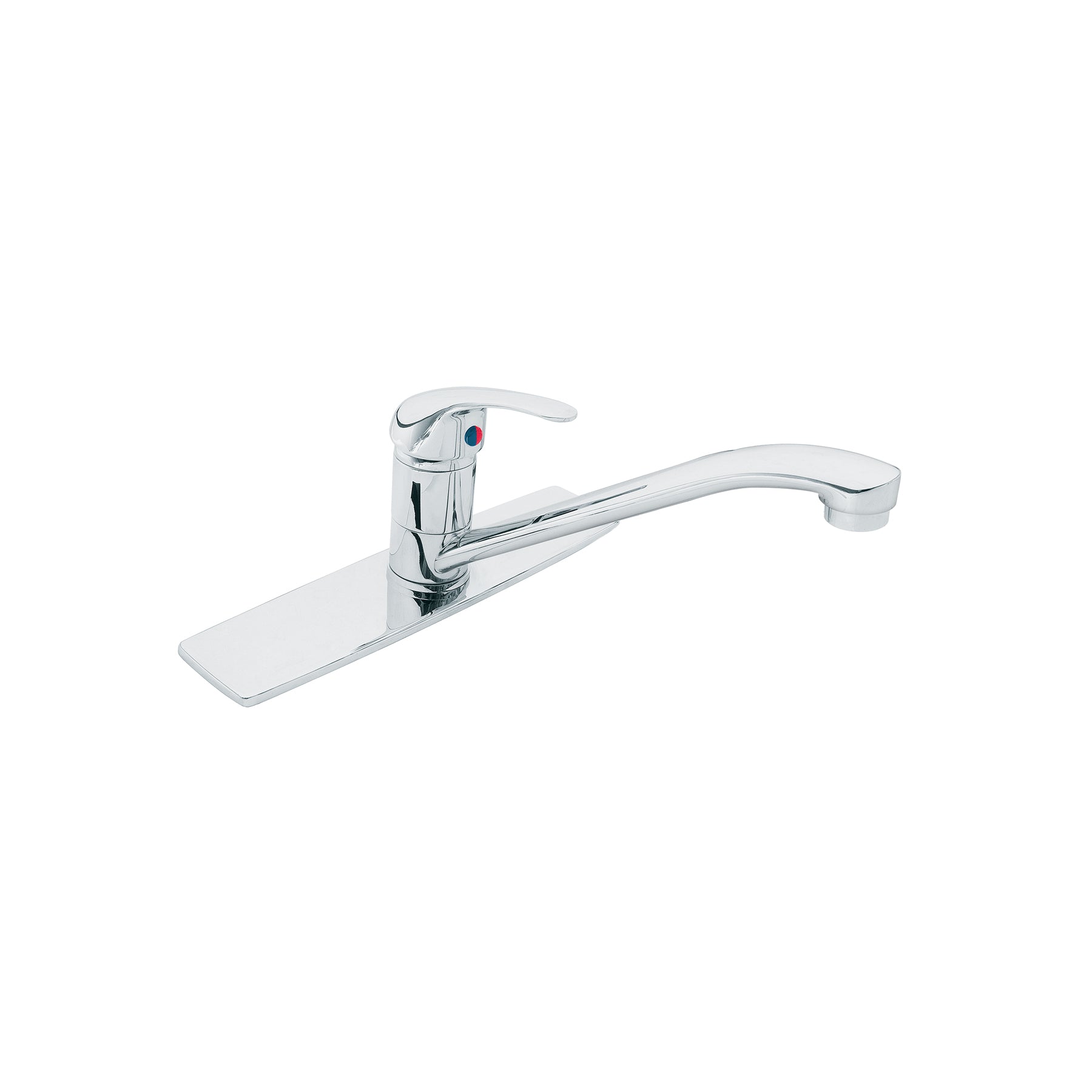 Monomando fregadero cromo, cuello recto, AQUA, Foset, AQF-85, 49407