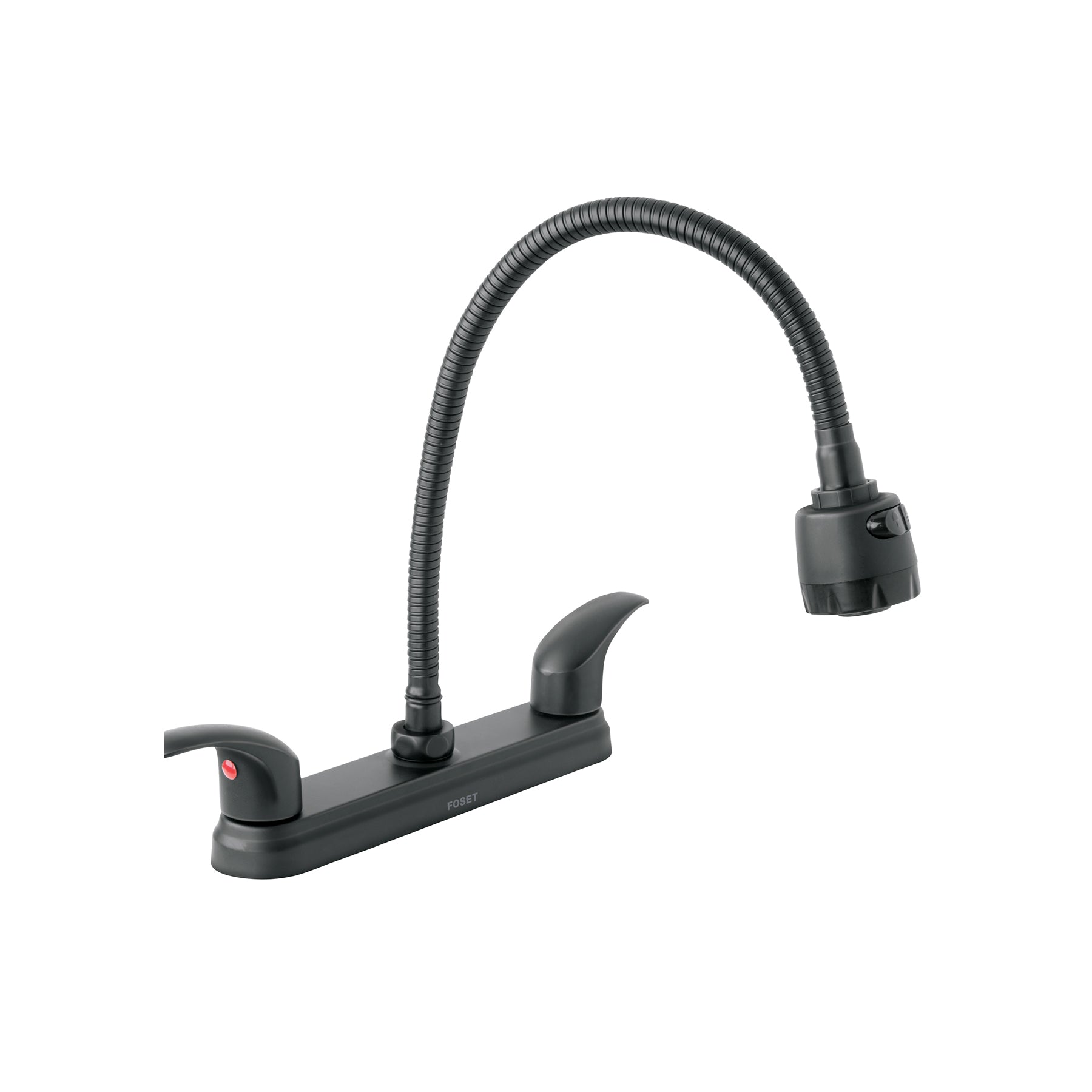 Mezcladora 8" para fregadero, flexible, palanca, negro, AQUA, Foset, AQF-88M, 47917
