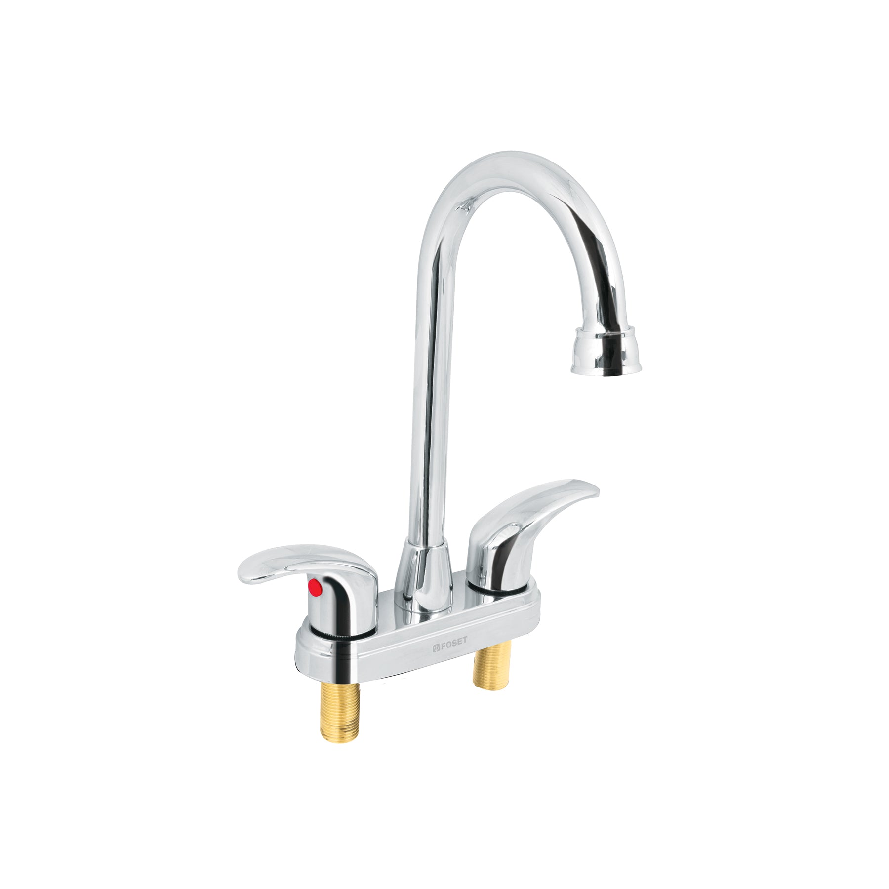 Mezcladora lavabo 4" cromo, tipo bar, palanca, AQUA, Foset, AQM-62, 49691