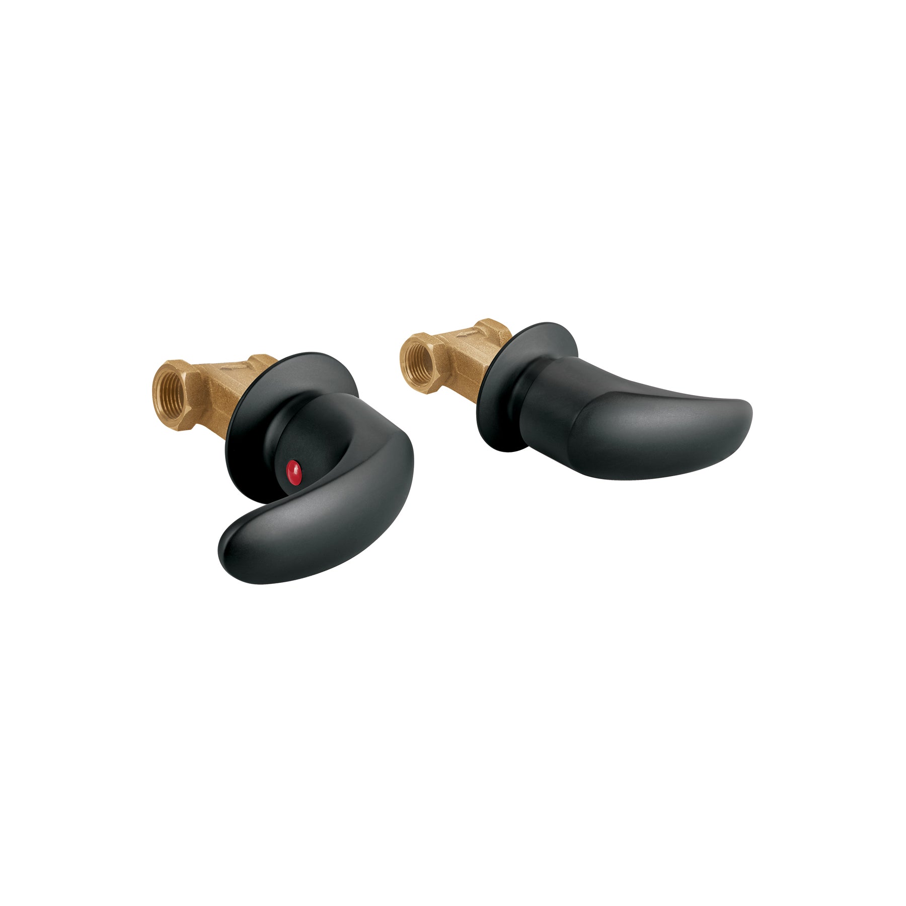 Juego de manerales de palanca para regadera, negro mate AQUA, Foset, AQMR-62M, 49629