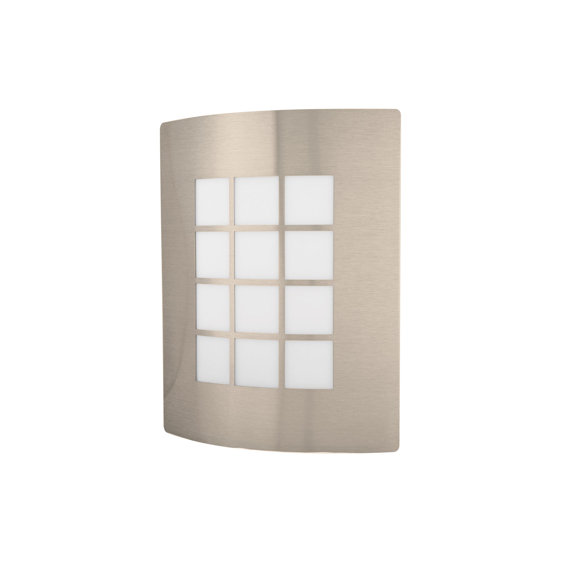 Arbotante decorativo cuerpo acero inoxidable lámpara no incluida