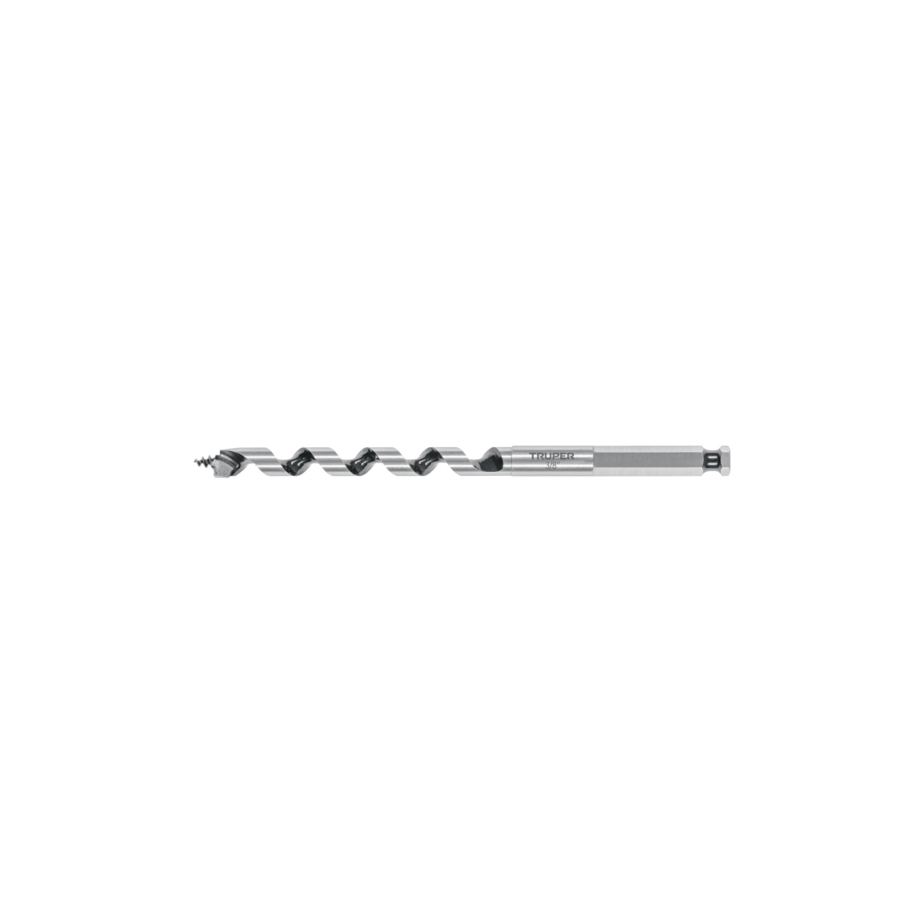 Broca auger tipo berbiquí 3/8" X 6", TRUPER