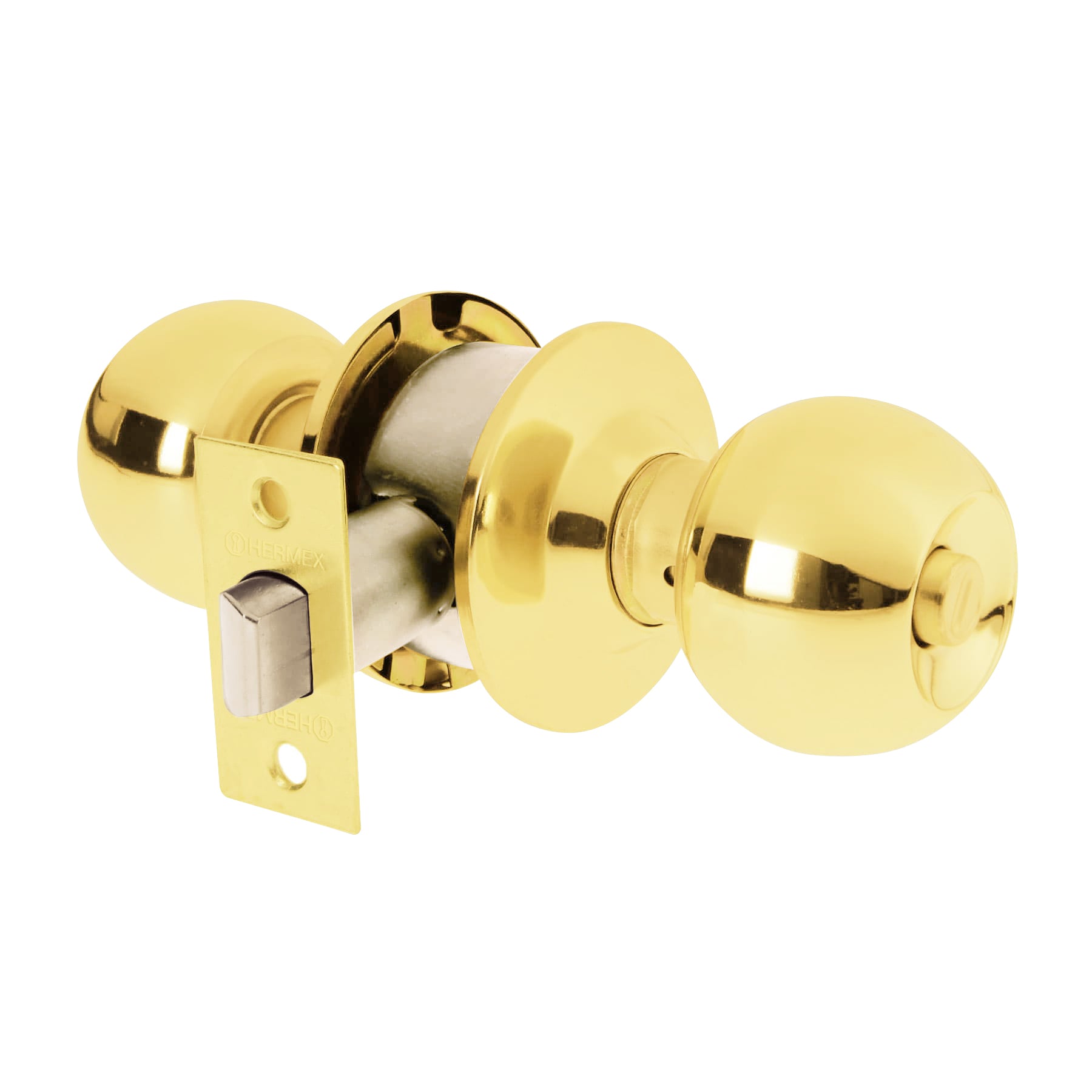 Cerradura esfera cilíndrico, baño, brillante, blíster, BASIC