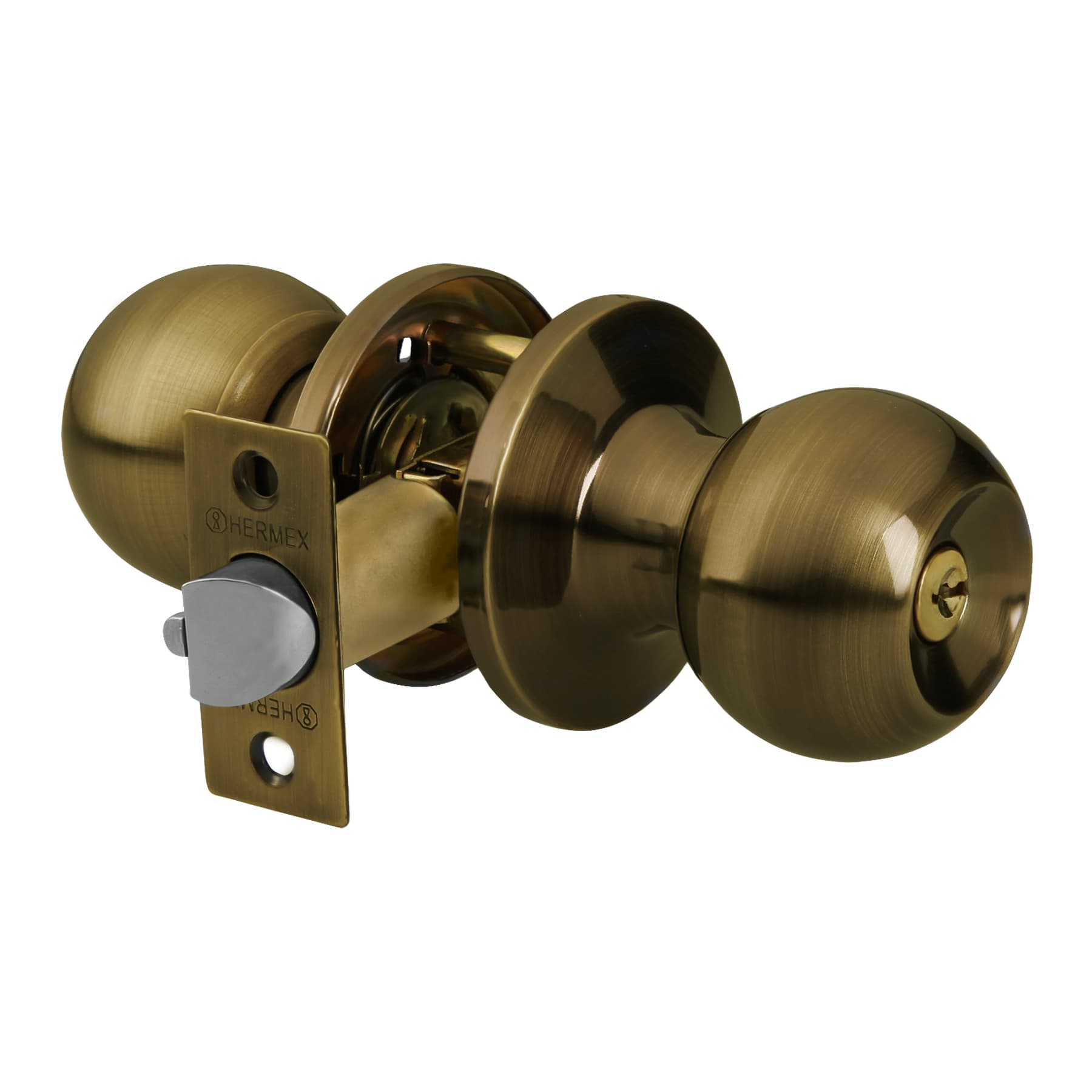 Cerradura tipo esfera, tubular, entrada, antiguo, BASIC, Hermex, BALT-LA-EP, 23656
