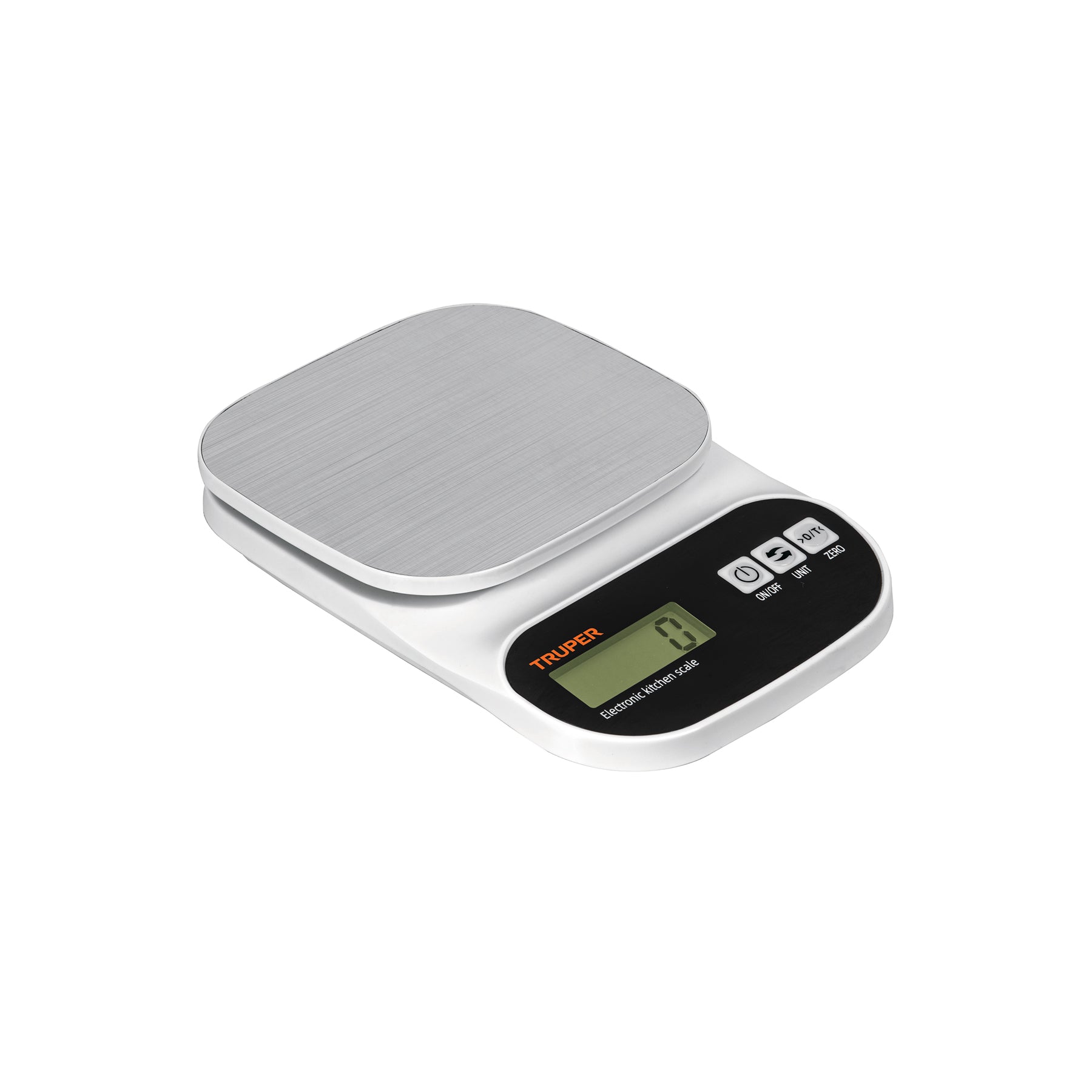 Báscula digital para cocina, plato de acero inoxidable 5kg, Truper