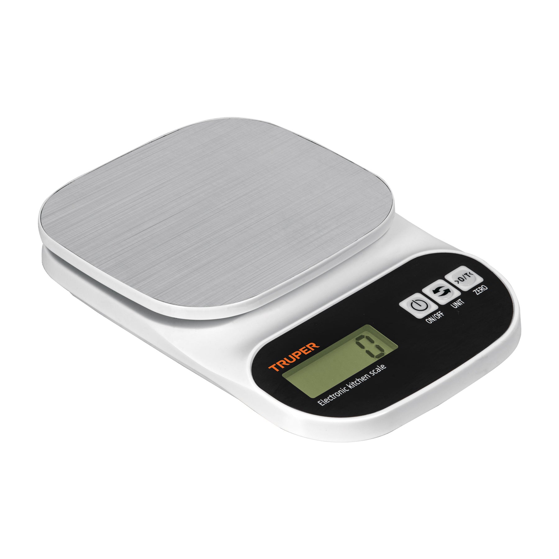 Báscula digital para cocina, plato de acero inoxidable 5kg, Truper