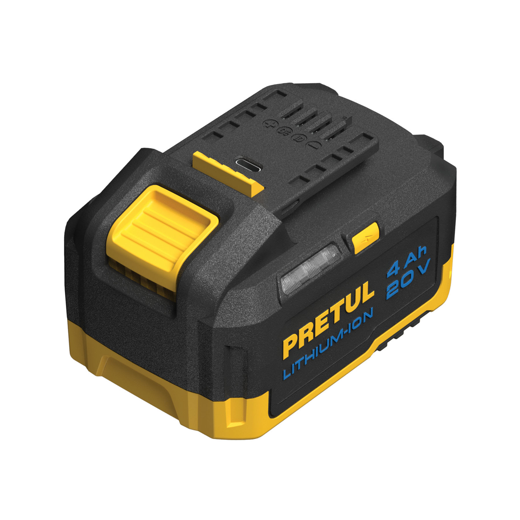Batería ion litio, 20V, 4 Ah, Pretul