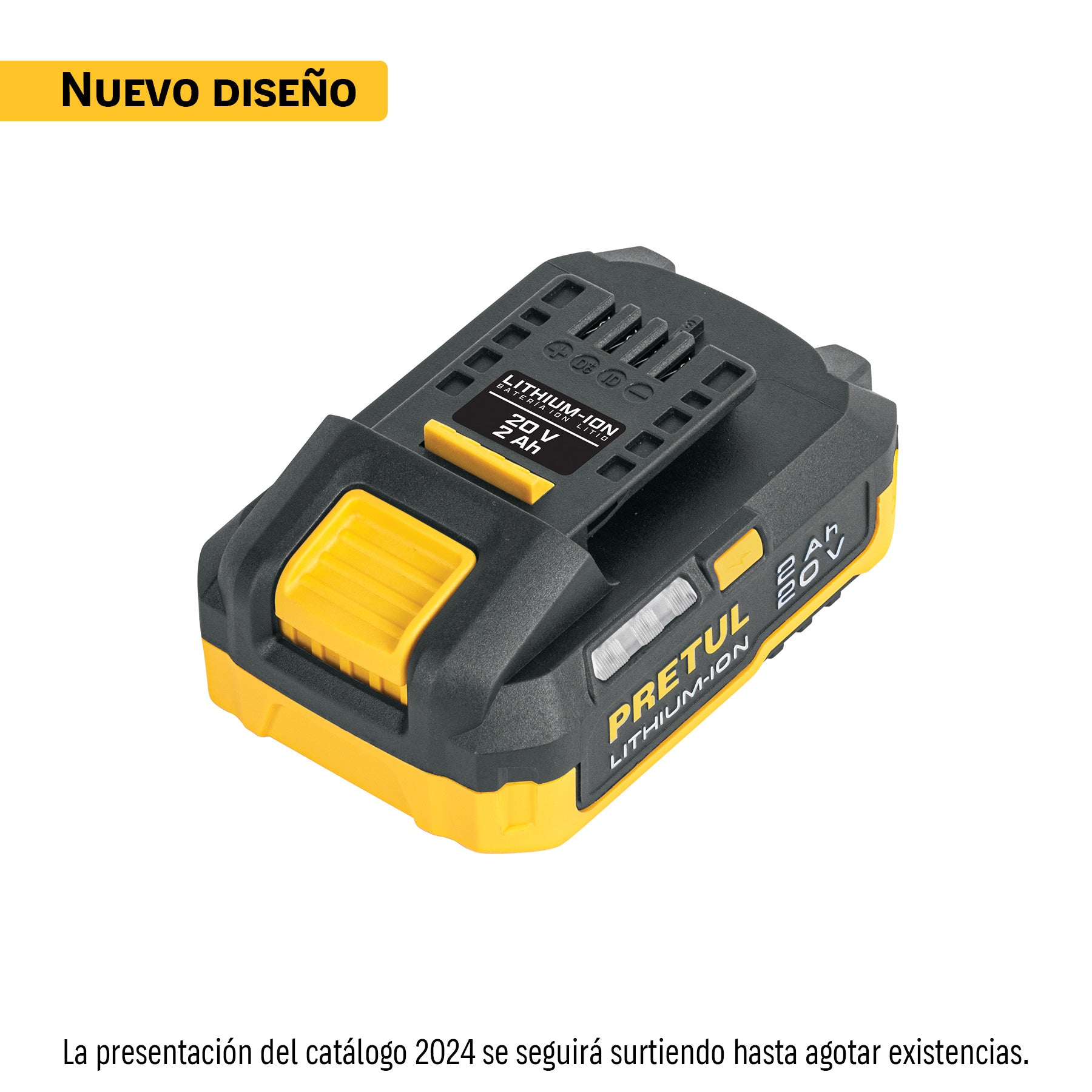 Batería ion litio, 20V, 2 Ah, Pretul, BAT-20PR, 21019