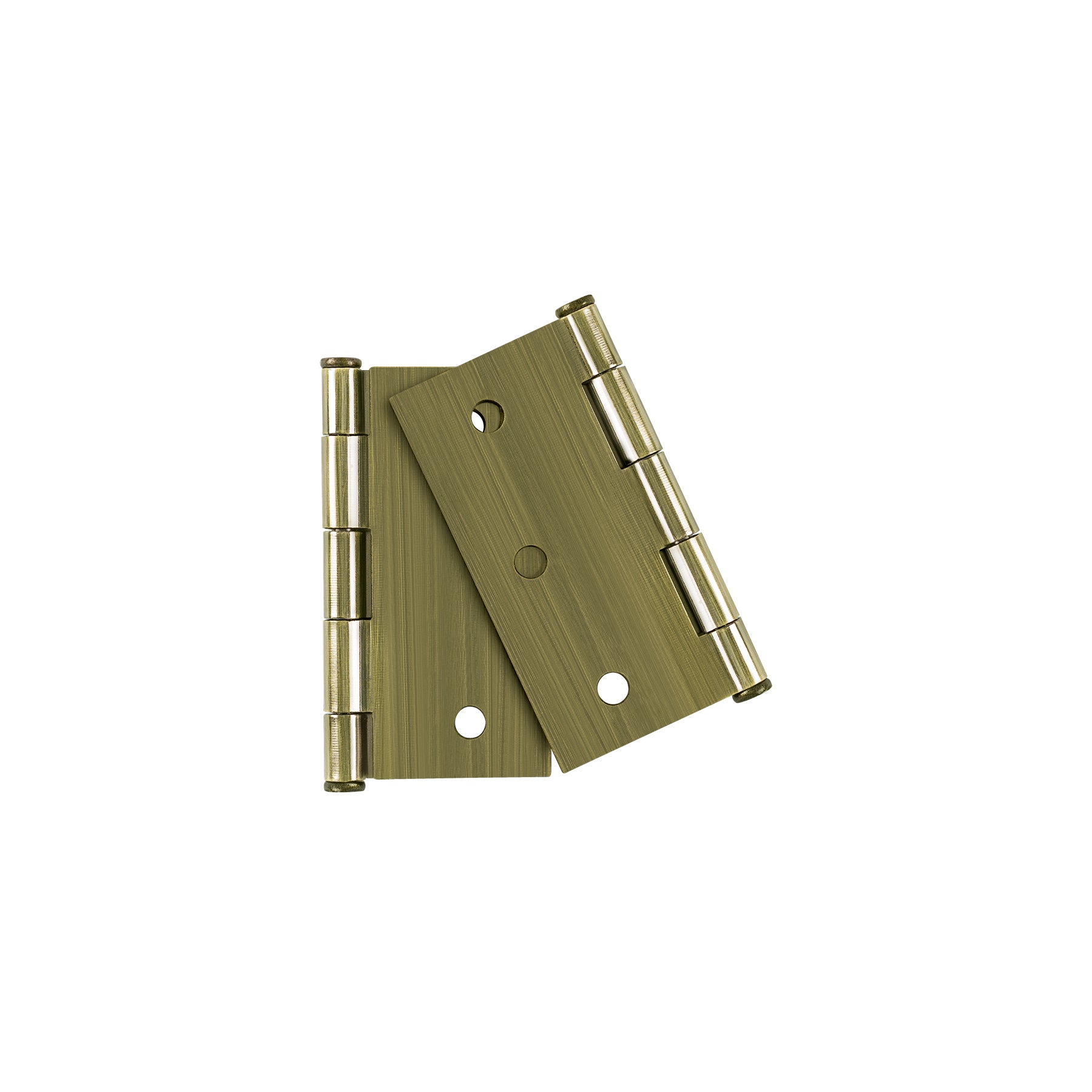 Bolsa con 2 bisagras cuadradas 3",acero laton antiguo, BASIC