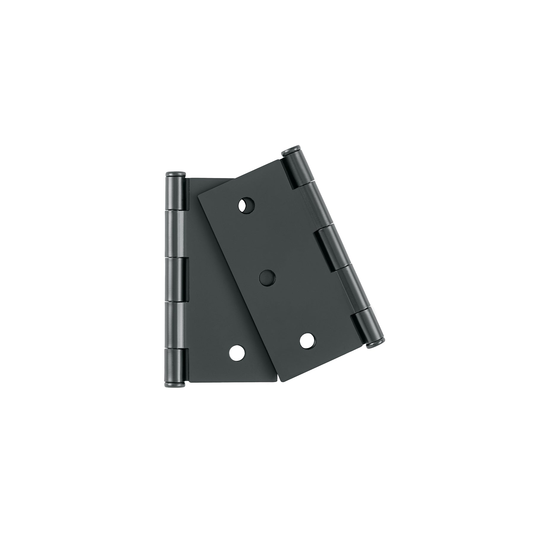 Bolsa con 2 bisagras cuadradas 3", acero negro, BASIC