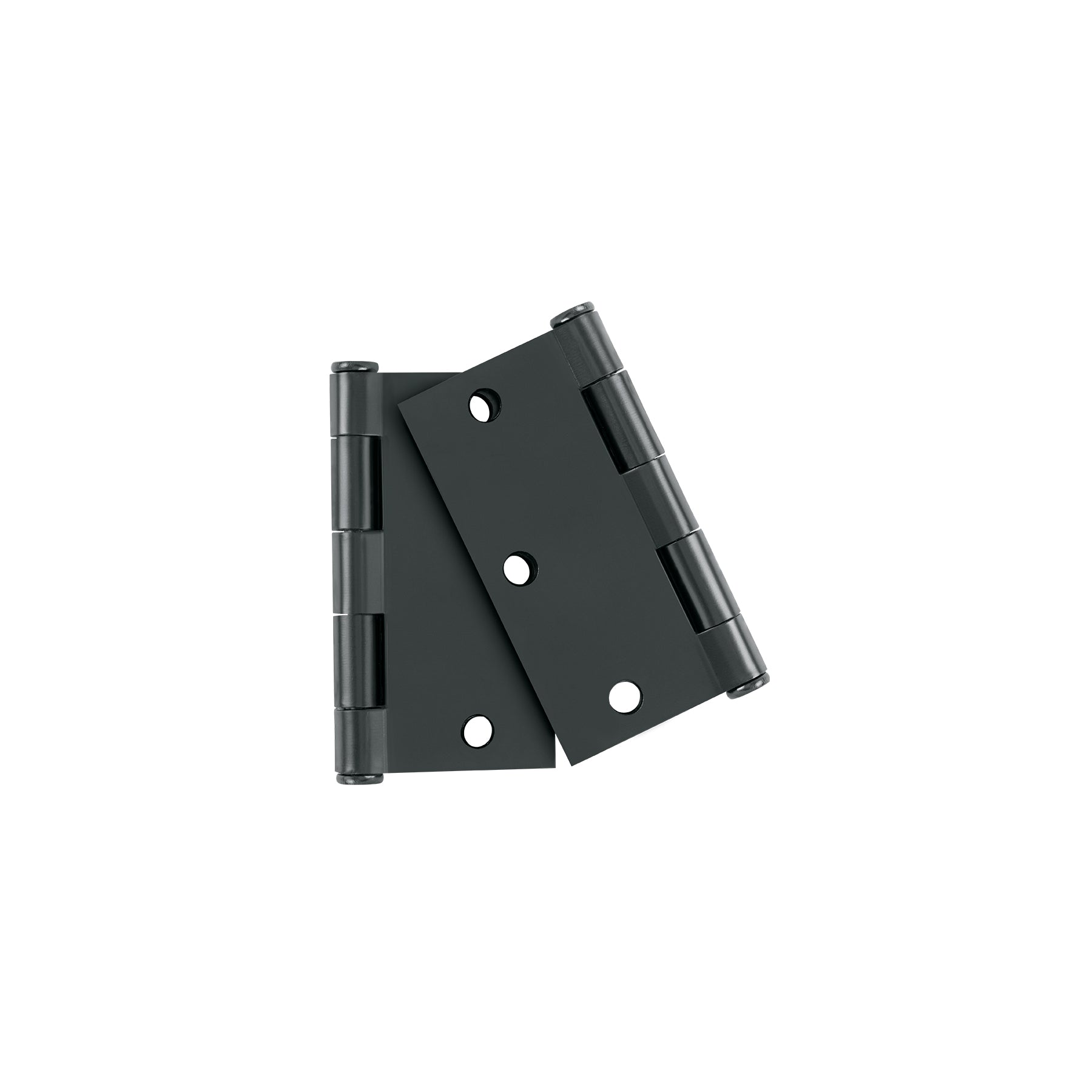 Bolsa c/2 bisagras cuadradas 3-1/2" acero negro, plana