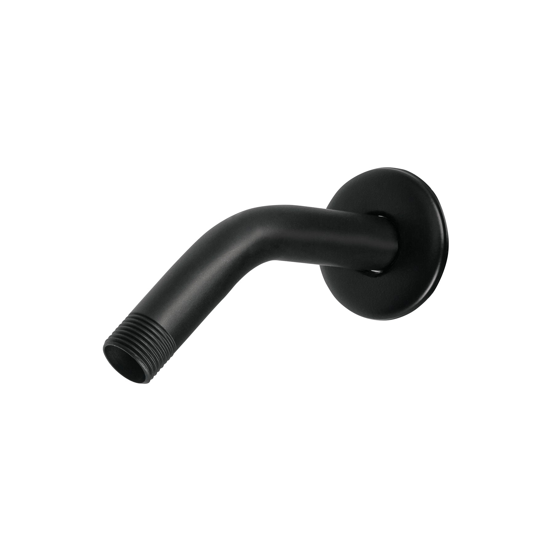 Brazo corto con chapetón para regadera, negro mate, AQUA, Foset, BCH-500M, 47647