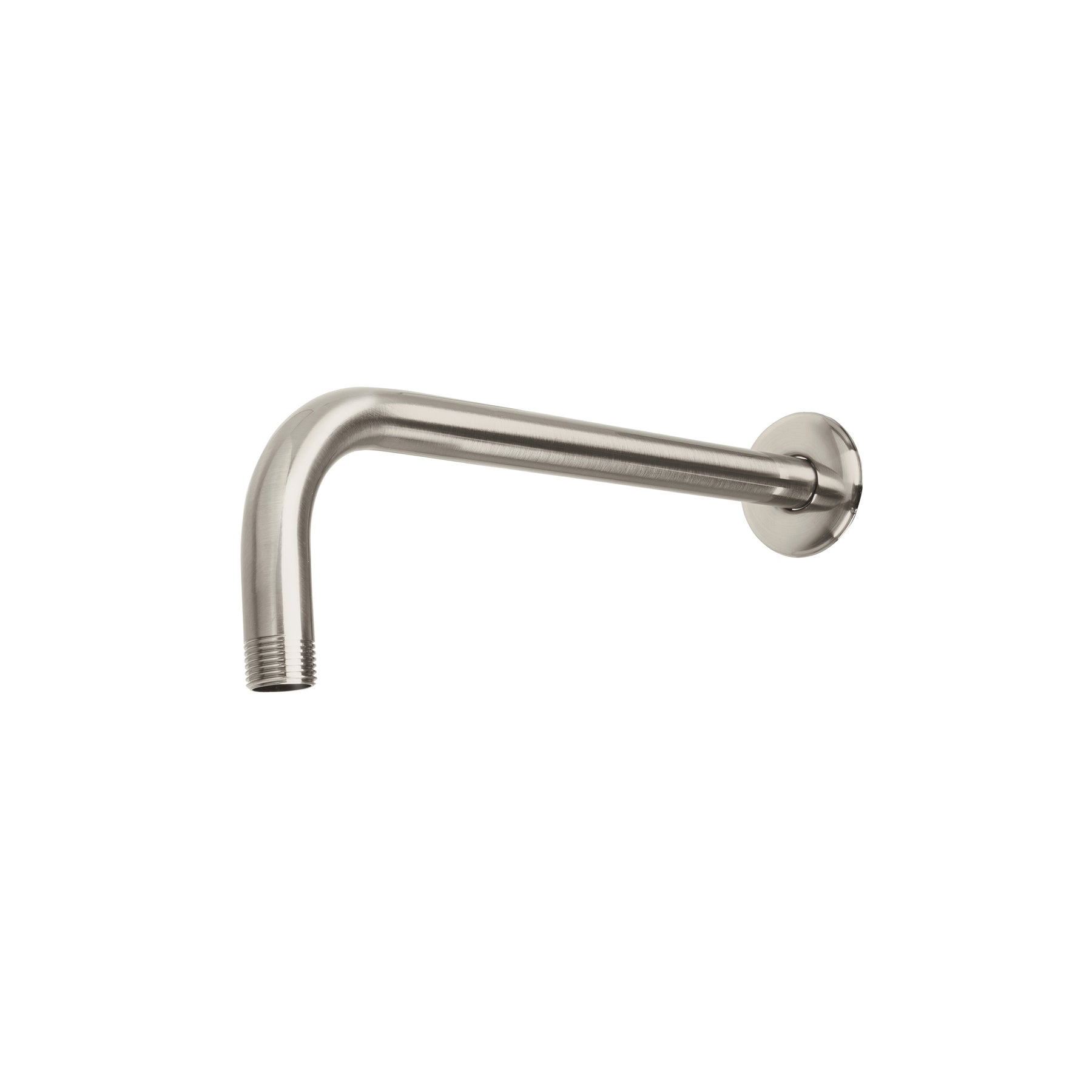 Brazo recto con chapetón para regadera, 30 cm, satín, Foset, BCH-600N, 47648