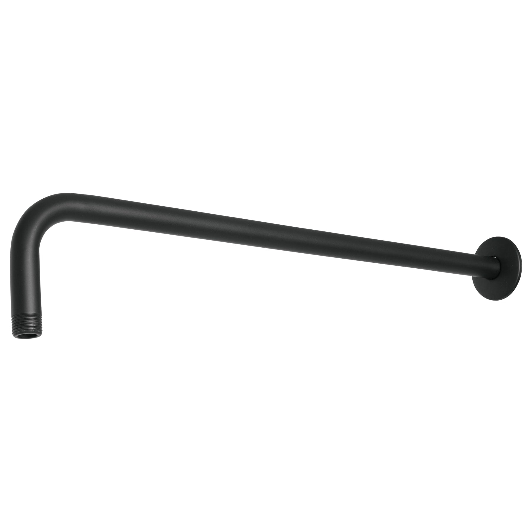 Brazo recto 50 cm con chapetón para regadera, negro mate, Foset, BCH-650M, 47754