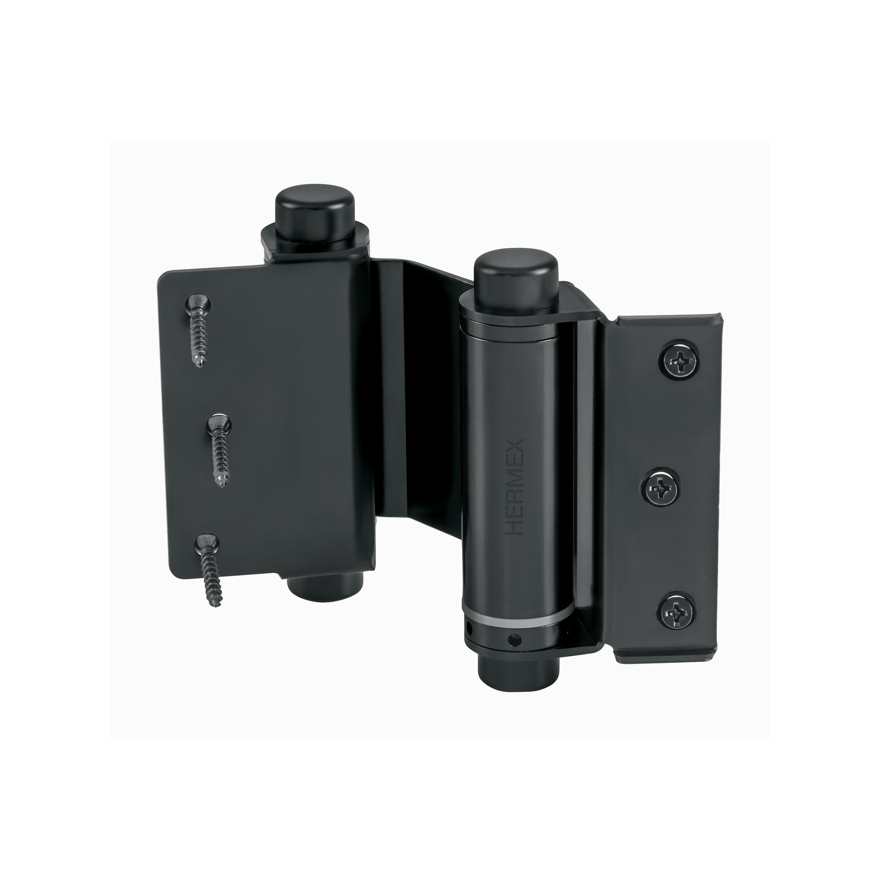 Bisagra de doble acción 3" acero negro, Hermex, BID-306, 43184