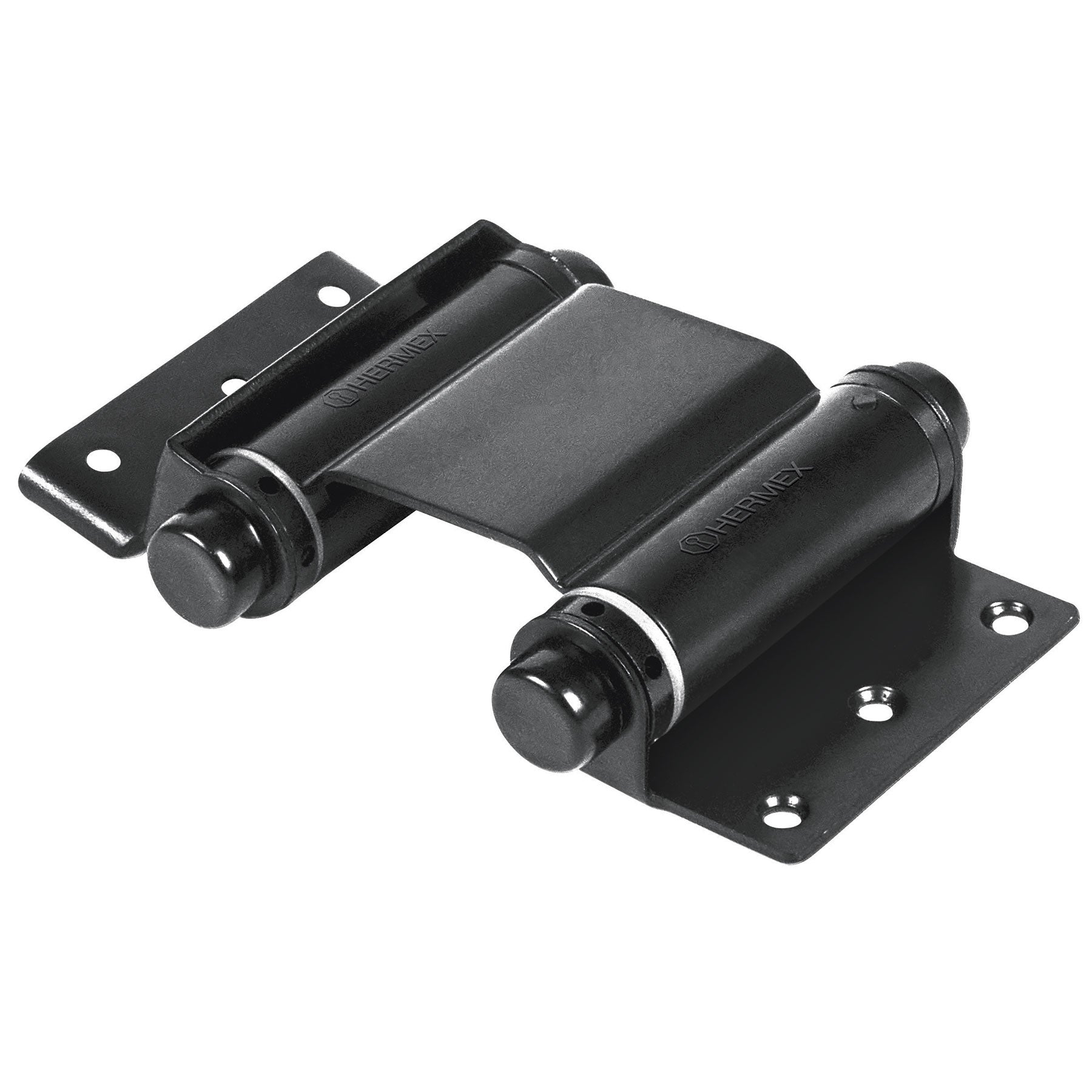 Bisagra de doble acción 3" acero negro, Hermex