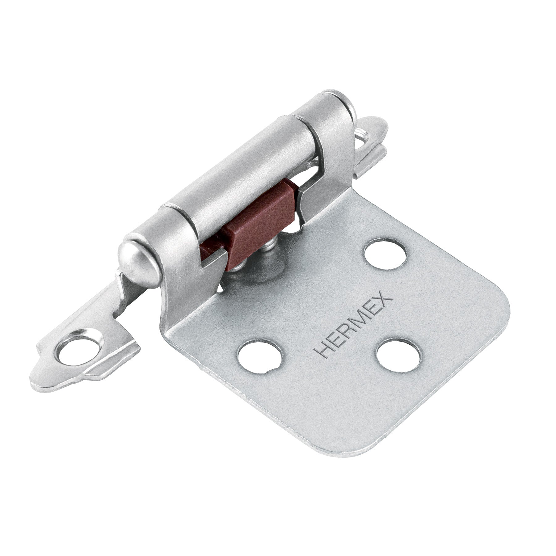 Bolsa con 2 bisagras parche de 7cm, niquelado, Hermex