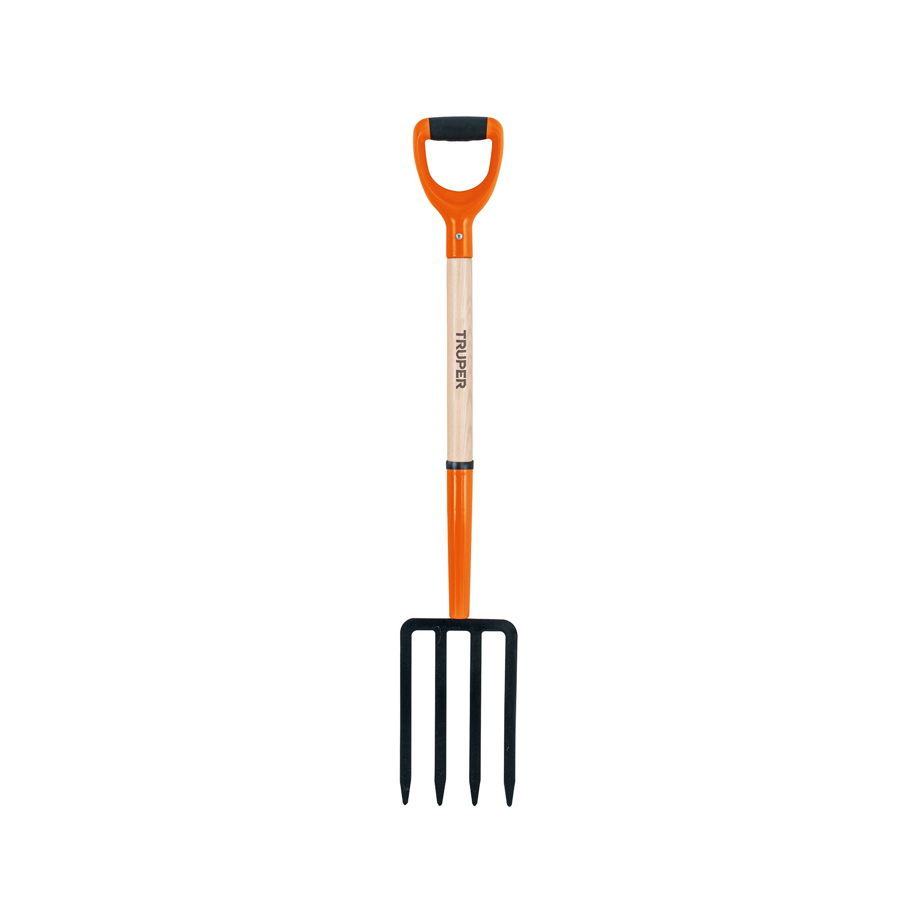 Bieldo para jardín, 4 dientes, mango 29", puño Y, Truper