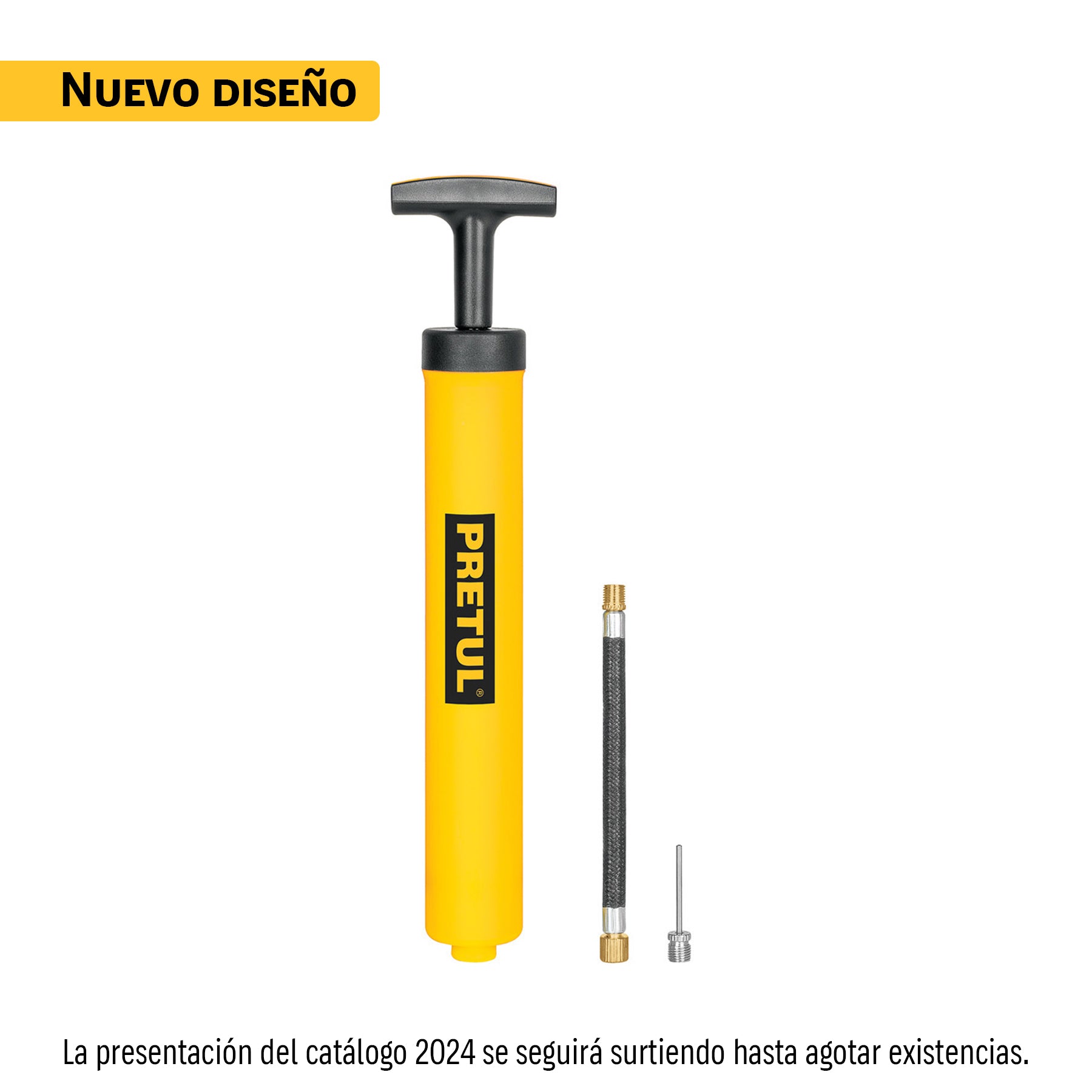 Mini bomba manual para inflar balones, 25 PSI, Pretul, BOM-BAP, 21695
